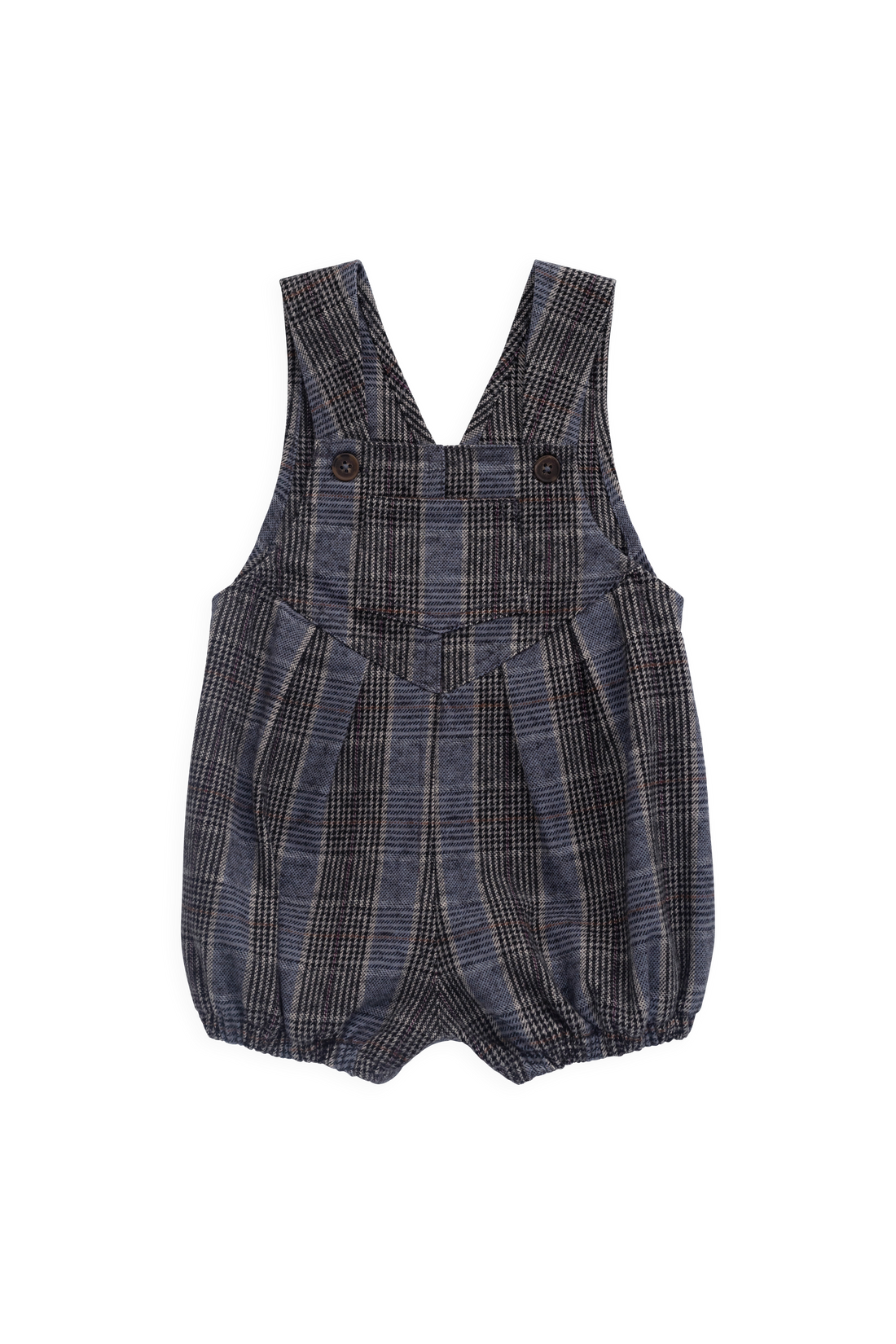 Ira Playsuit - Checked Cotton Childrens Playsuit from Jamie Kay USA