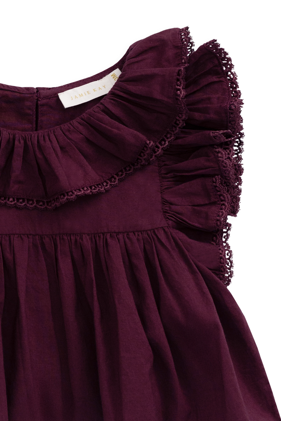 Organic Cotton Banks Blouse - Fig Childrens Top from Jamie Kay USA