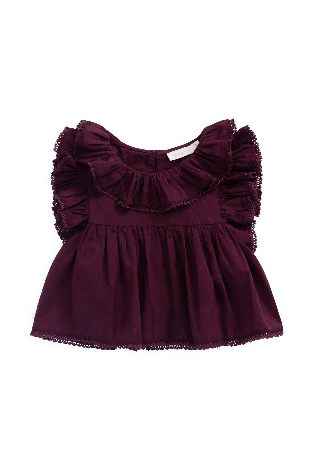 Organic Cotton Banks Blouse - Fig Childrens Top from Jamie Kay USA