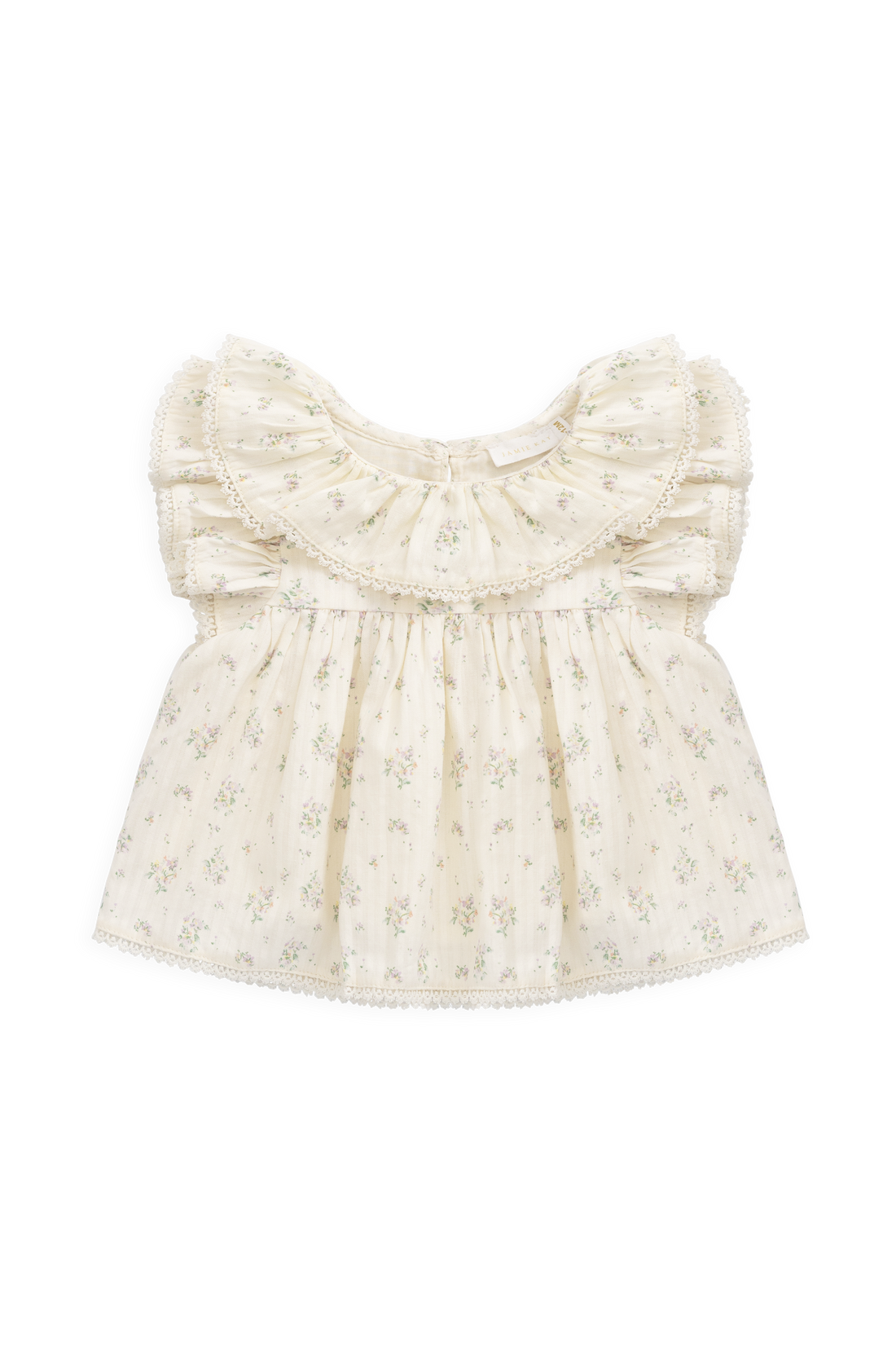Organic Cotton Banks Blouse - Justine Orchid Childrens Top from Jamie Kay USA
