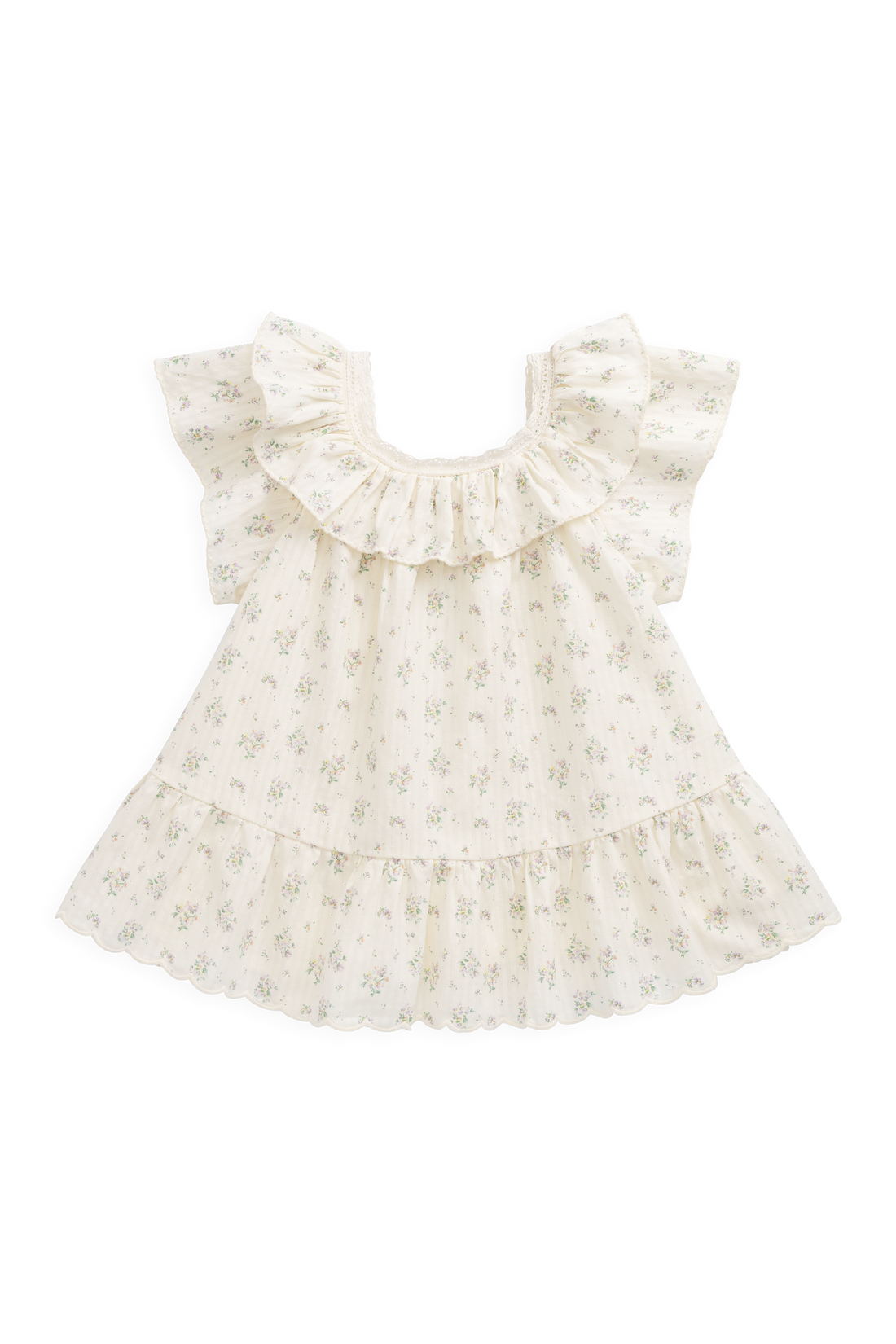 Organic Cotton Cassidy Dress - Justine Orchid Childrens Dress from Jamie Kay USA