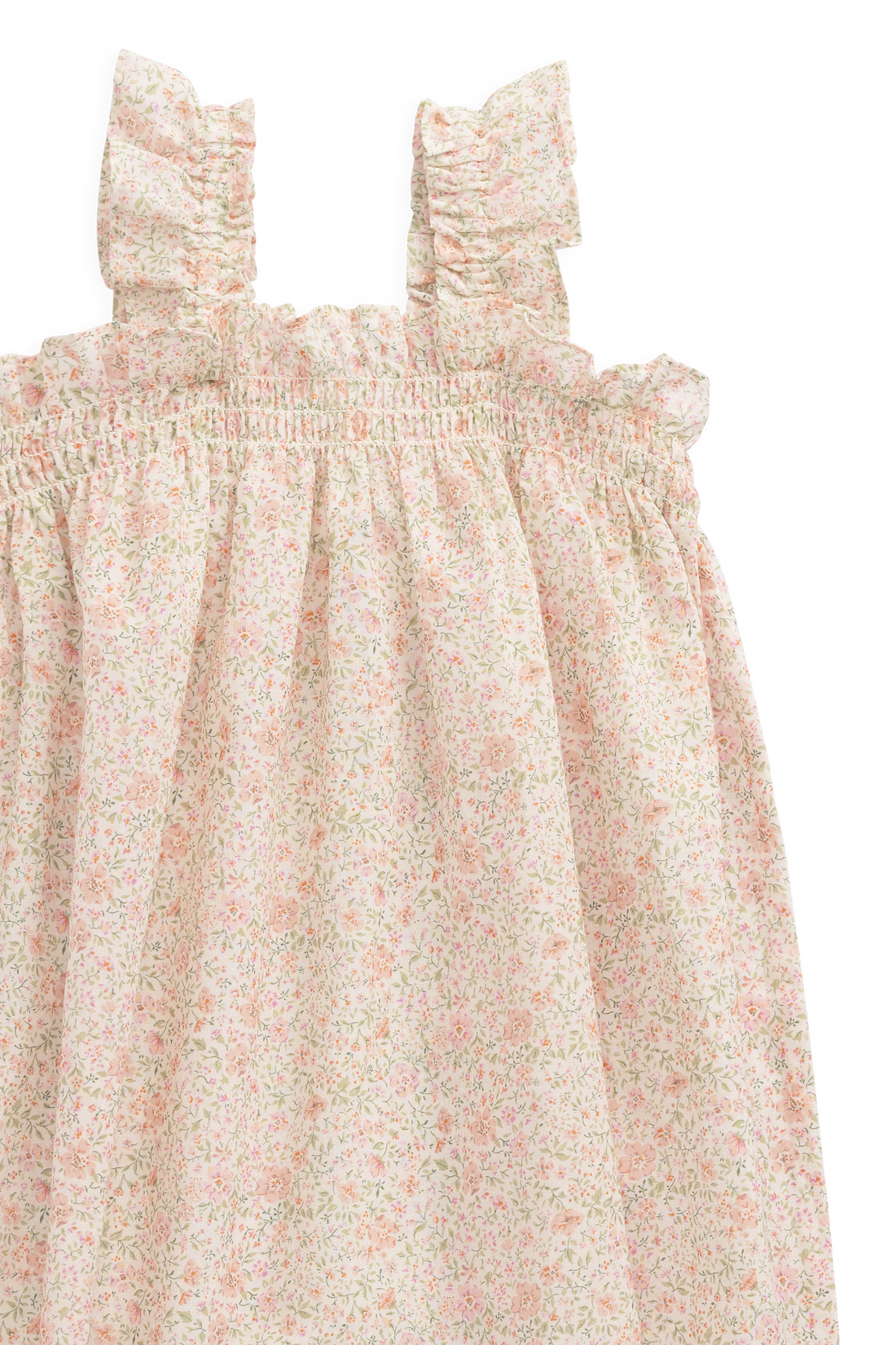 Organic Cotton Catalina Playsuit - Flora Pink Childrens Playsuit from Jamie Kay USA