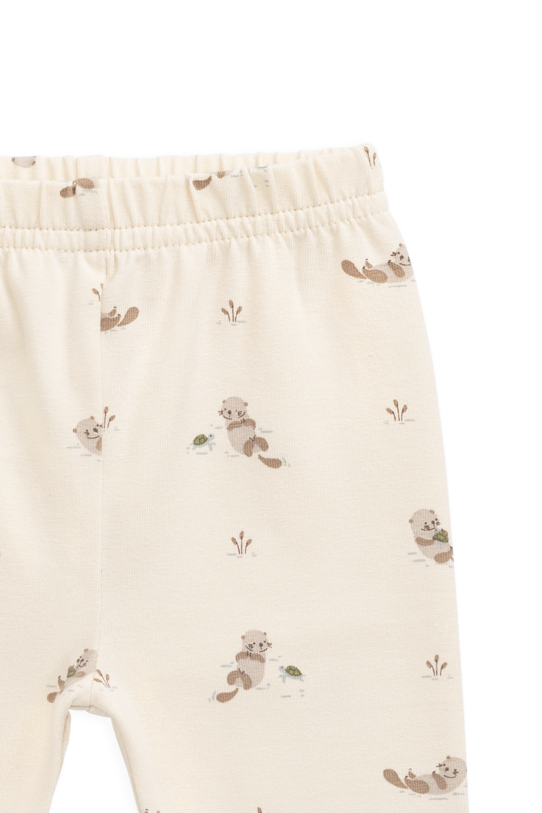 Organic Cotton Everyday Legging - Otter Buddies Tofu Childrens Legging from Jamie Kay USA