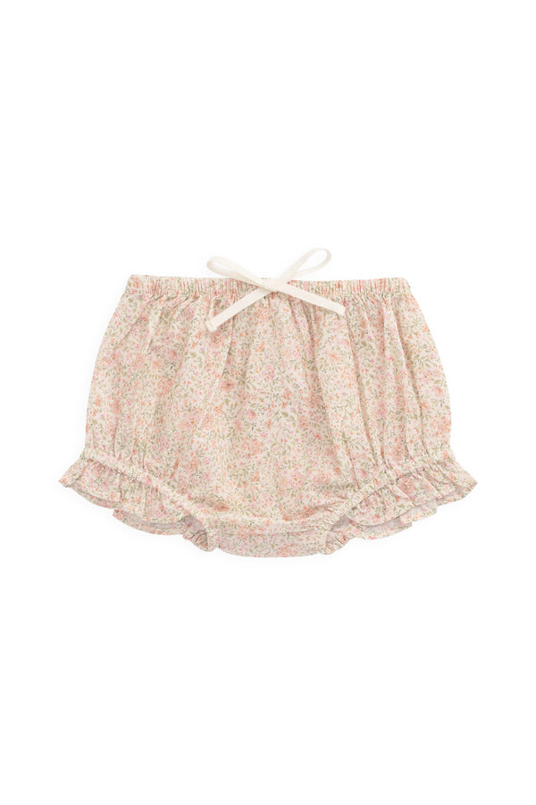 Organic Cotton Frill Bloomer - Flora Pink Childrens Bloomer from Jamie Kay USA