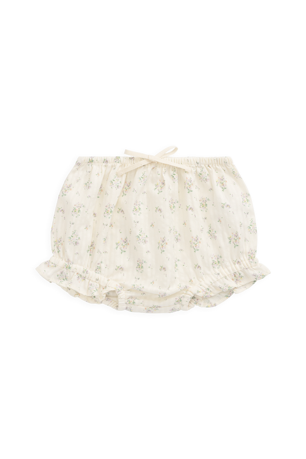 Organic Cotton Frill Bloomer - Justine Orchid Childrens Bloomer from Jamie Kay USA