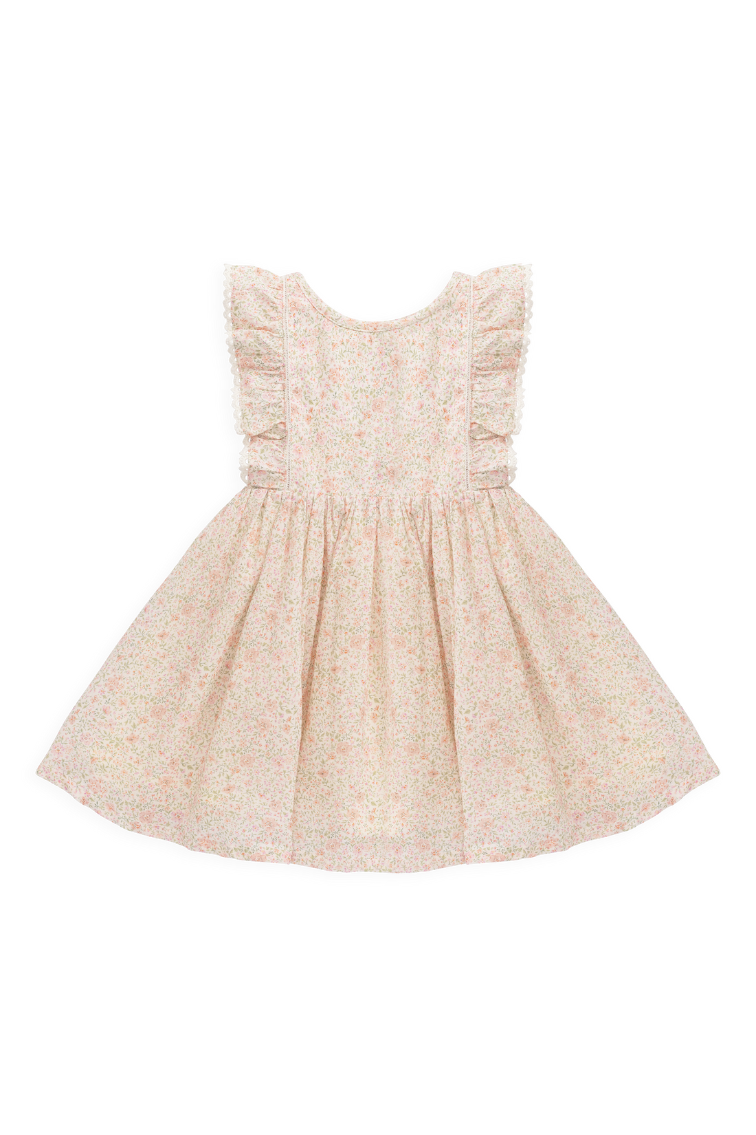 Organic Cotton Helene Dress - Flora Pink Childrens Dress from Jamie Kay USA