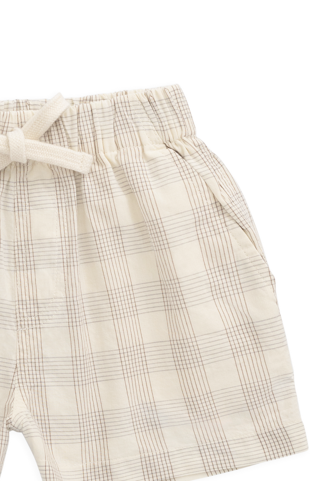 Organic Cotton Louis Short - Joe Check Natural Childrens Shorts from Jamie Kay USA