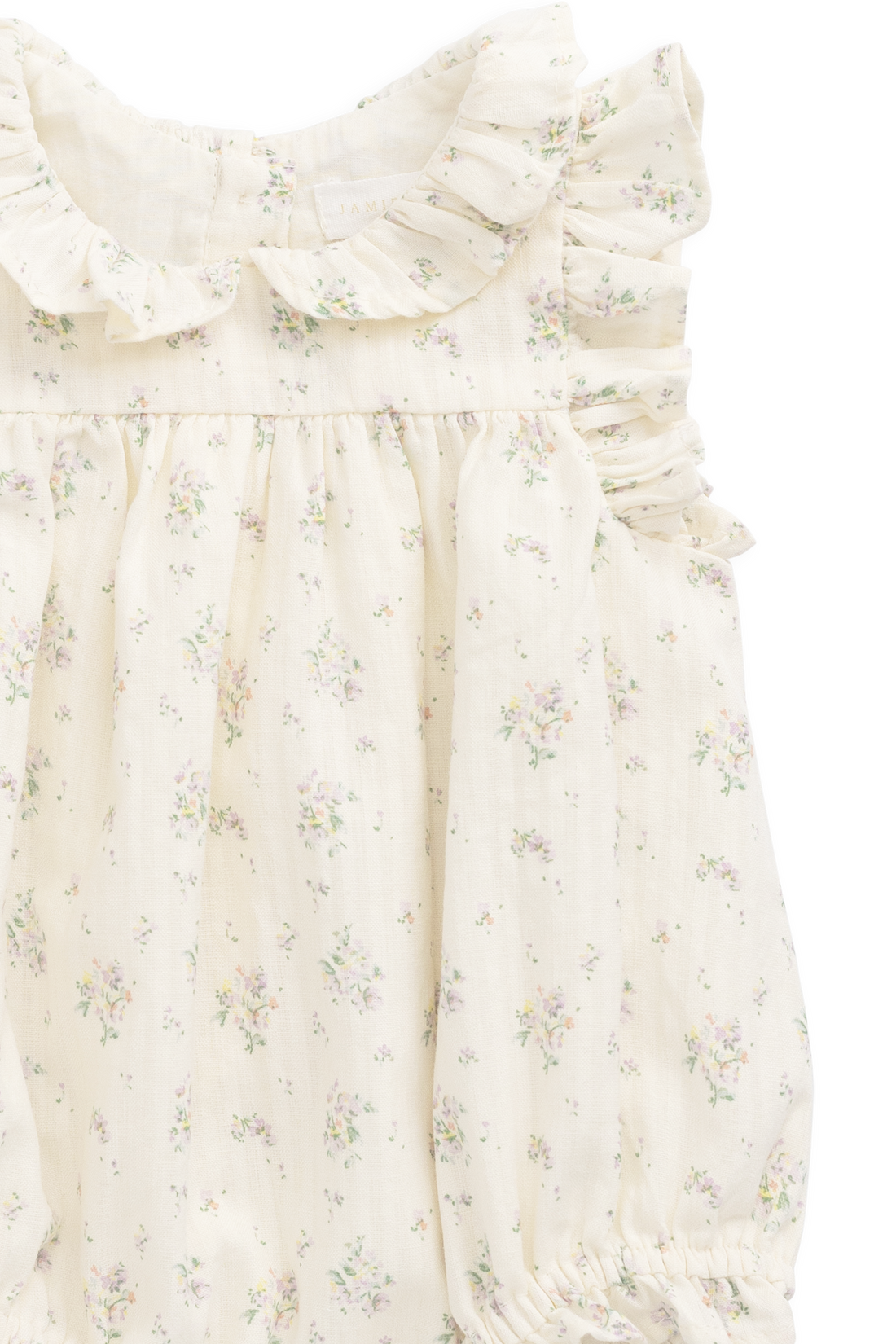 Organic Cotton Miley Playsuit - Justine Orchid Childrens Playsuit from Jamie Kay USA
