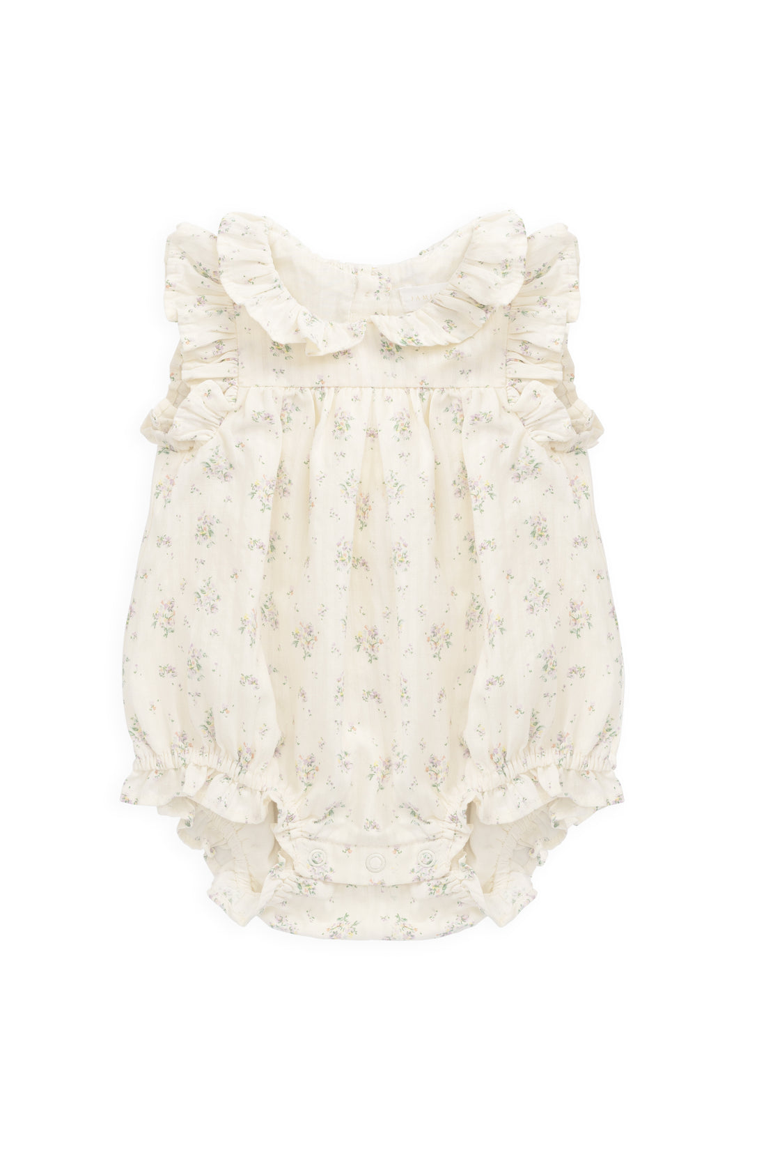 Organic Cotton Miley Playsuit - Justine Orchid Childrens Playsuit from Jamie Kay USA