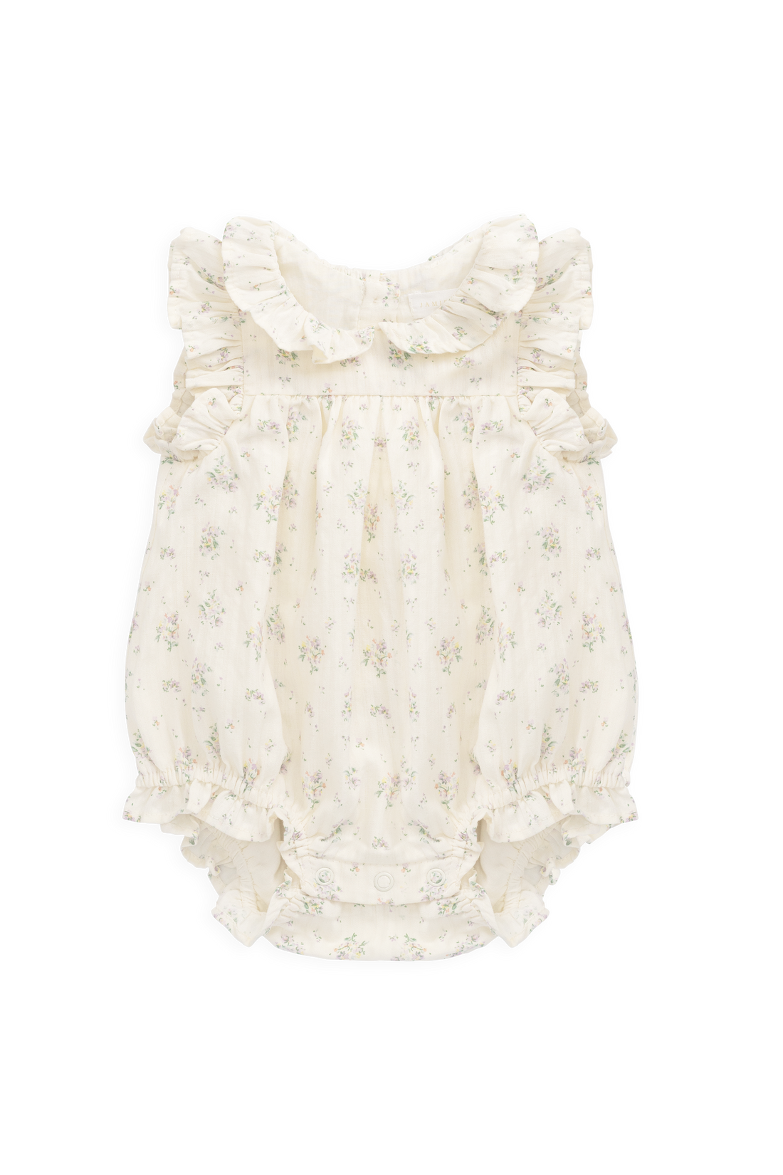 Organic Cotton Miley Playsuit - Justine Orchid Childrens Playsuit from Jamie Kay USA
