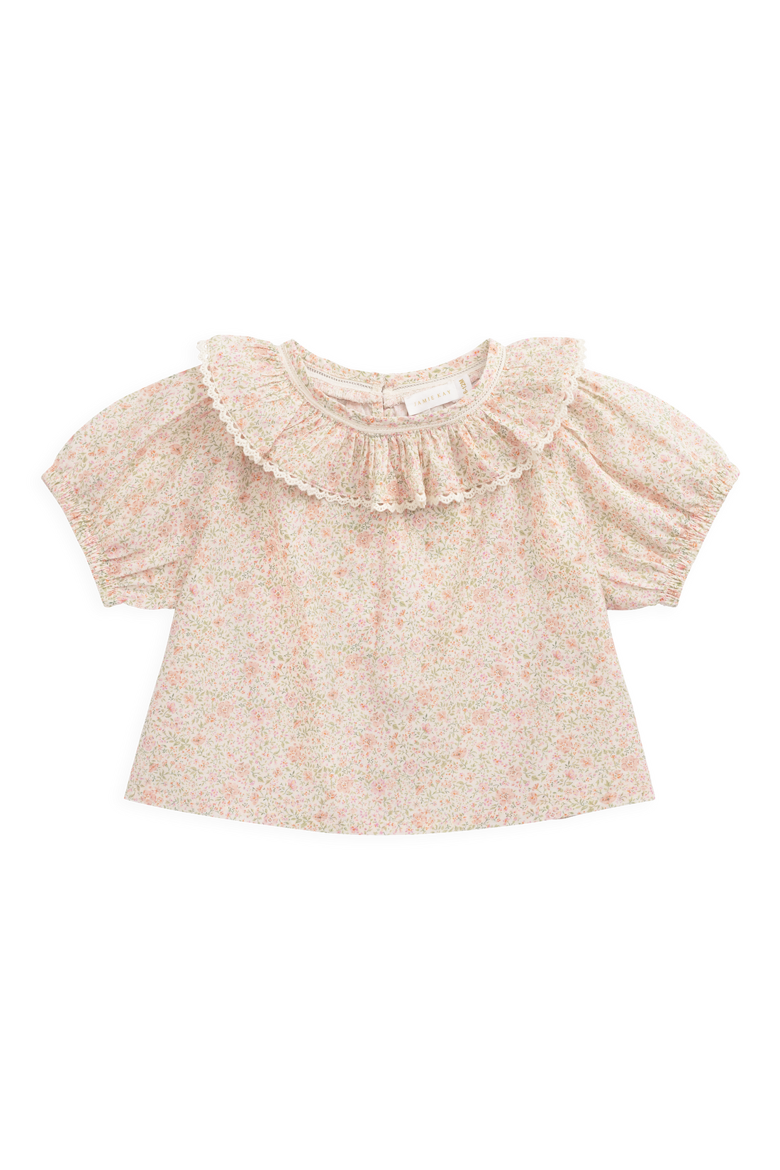Organic Cotton Misty Top - Flora Pink Childrens Top from Jamie Kay USA