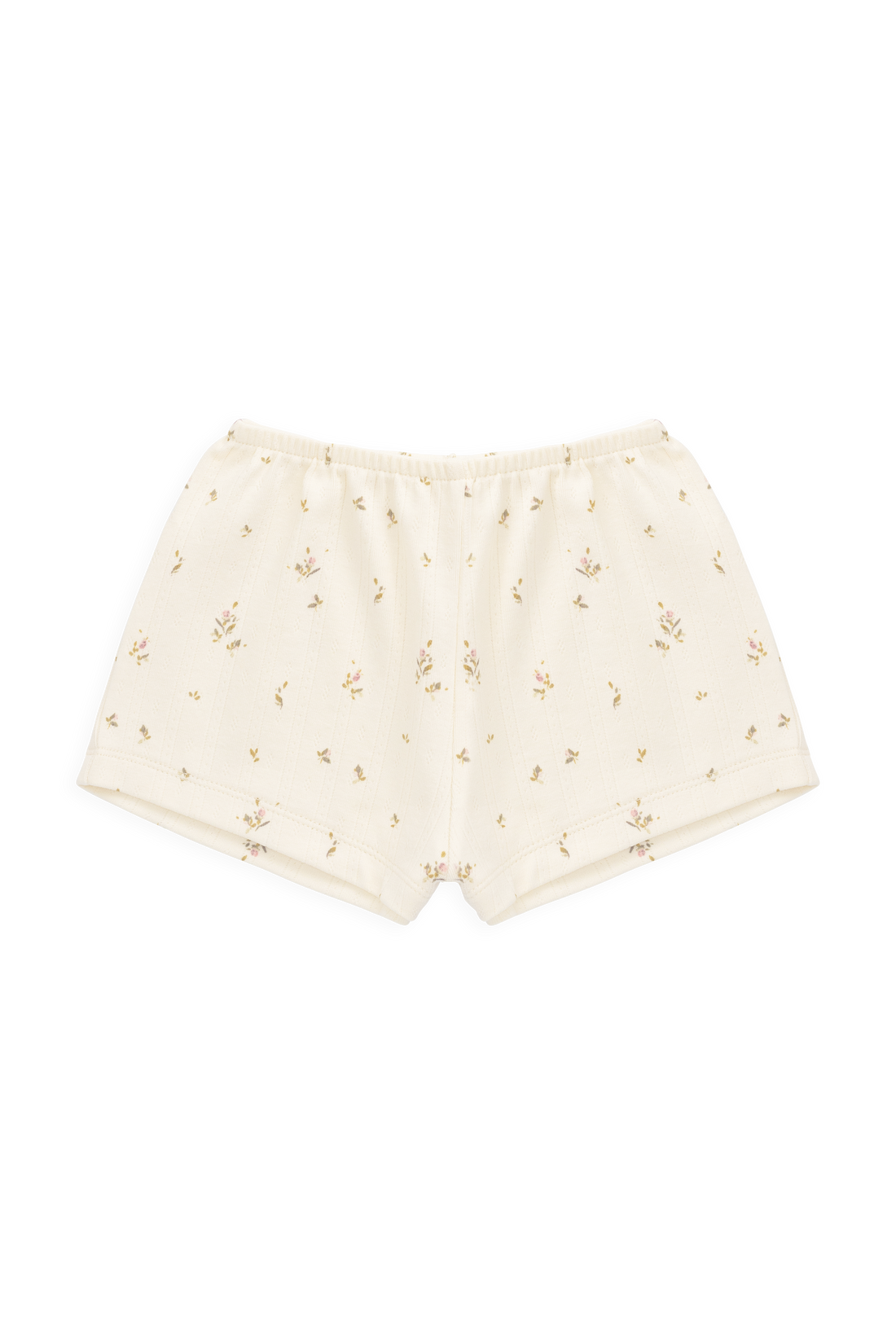 Organic Cotton Pointelle Anais Short - Dina Antique Childrens Shorts from Jamie Kay USA