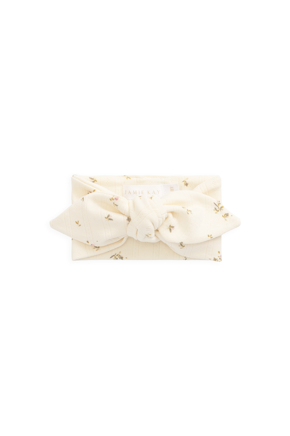Organic Cotton Pointelle Headband - Dina Antique Childrens Headband from Jamie Kay USA