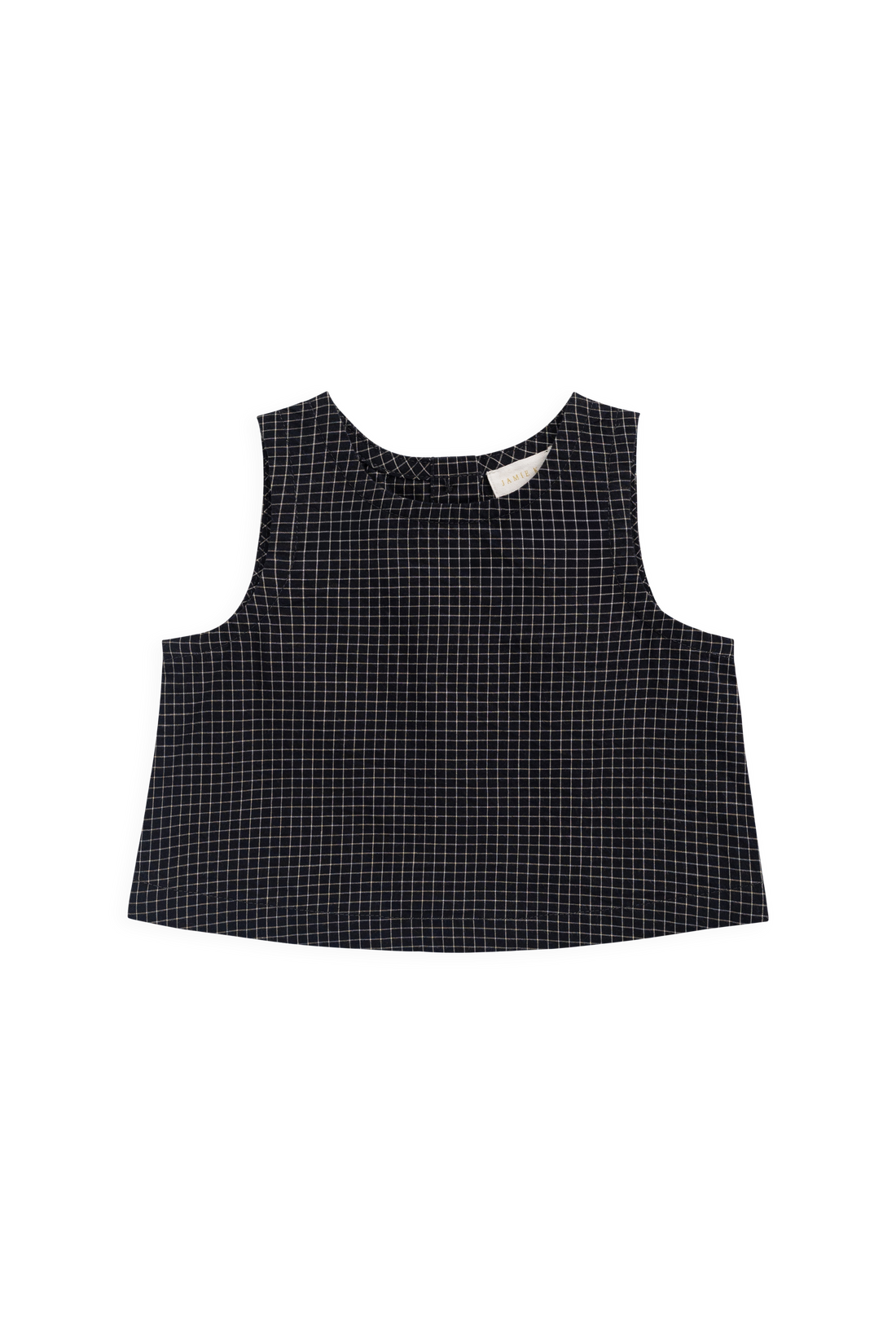 Organic Cotton Winslow Top - Eclipse Grid Childrens Top from Jamie Kay USA