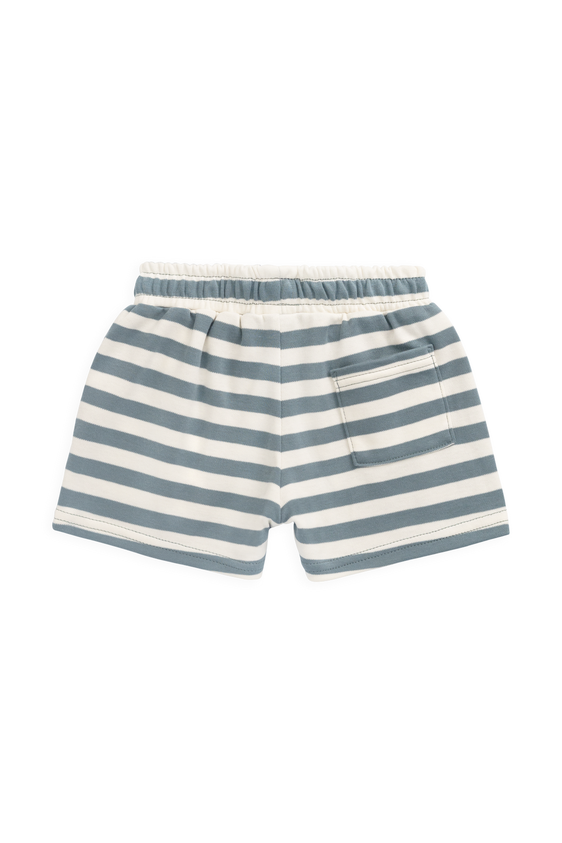 Pima Cotton Edward Short - Essential Stripe Cloud/Honolulu Childrens Shorts from Jamie Kay USA
