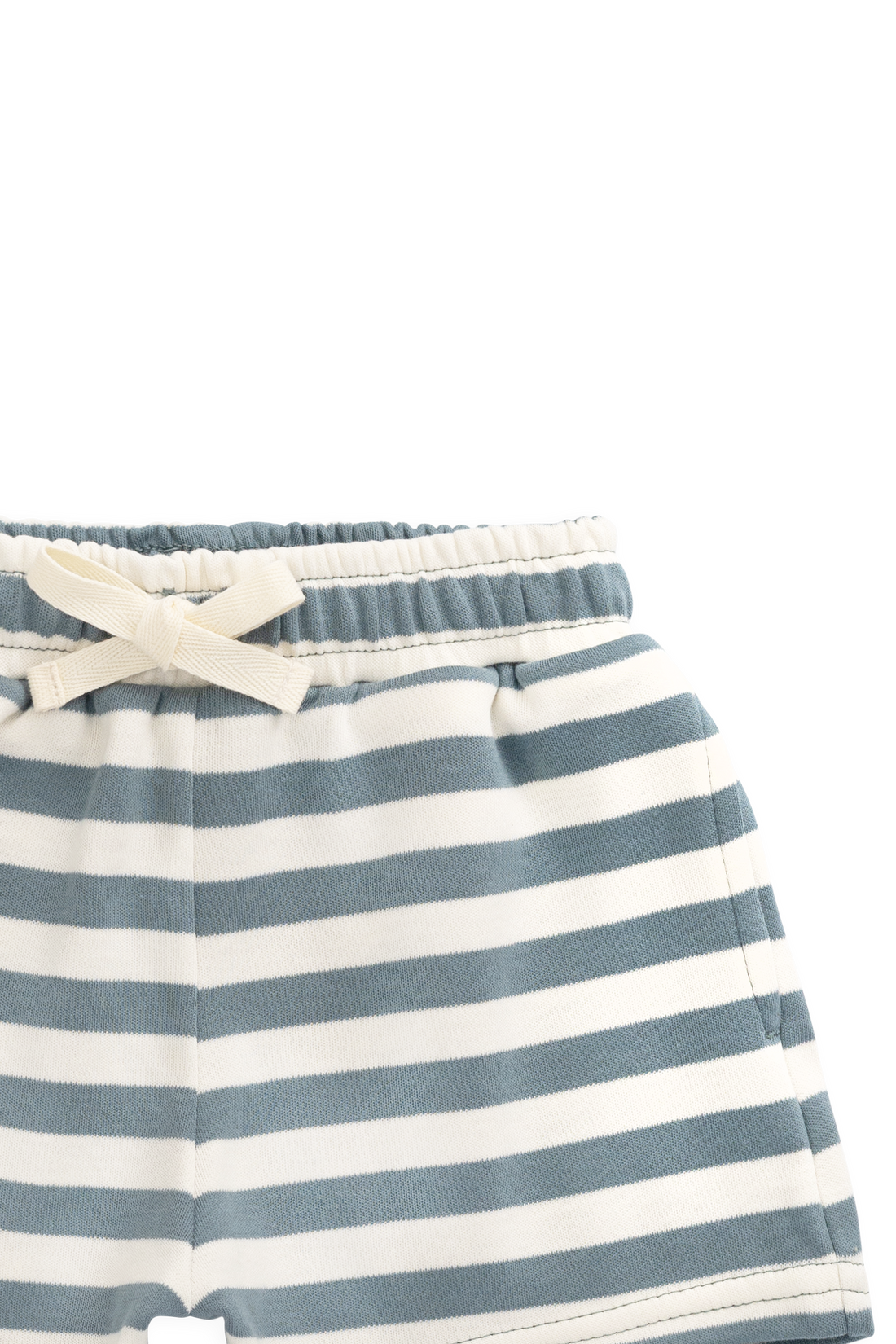 Pima Cotton Edward Short - Essential Stripe Cloud/Honolulu Childrens Shorts from Jamie Kay USA