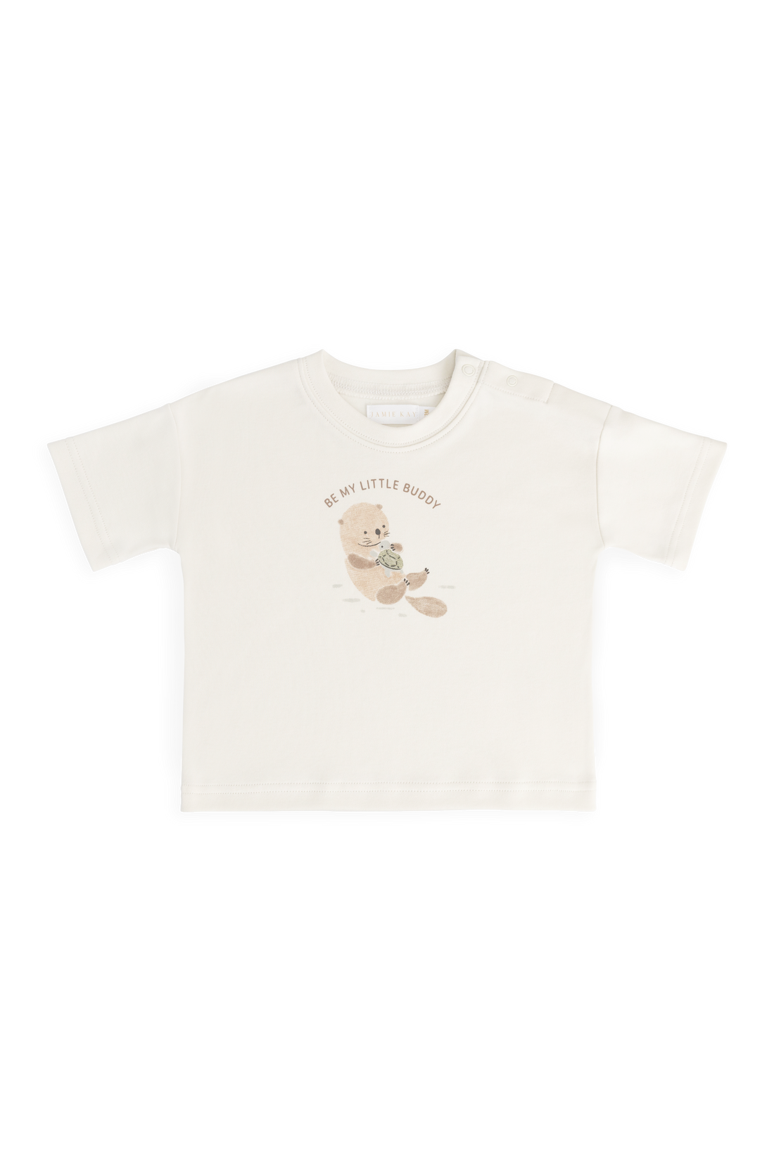 Pima Cotton Edward Tee - Otter Buddy Cloud Childrens Top from Jamie Kay USA