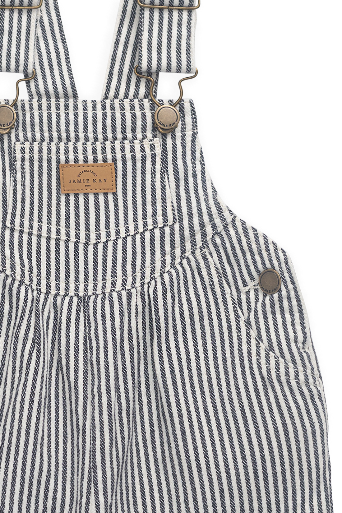 Cecil Overall-Sailor Stripe Eclipse / Cloud Childrens Overall from Jamie Kay USA