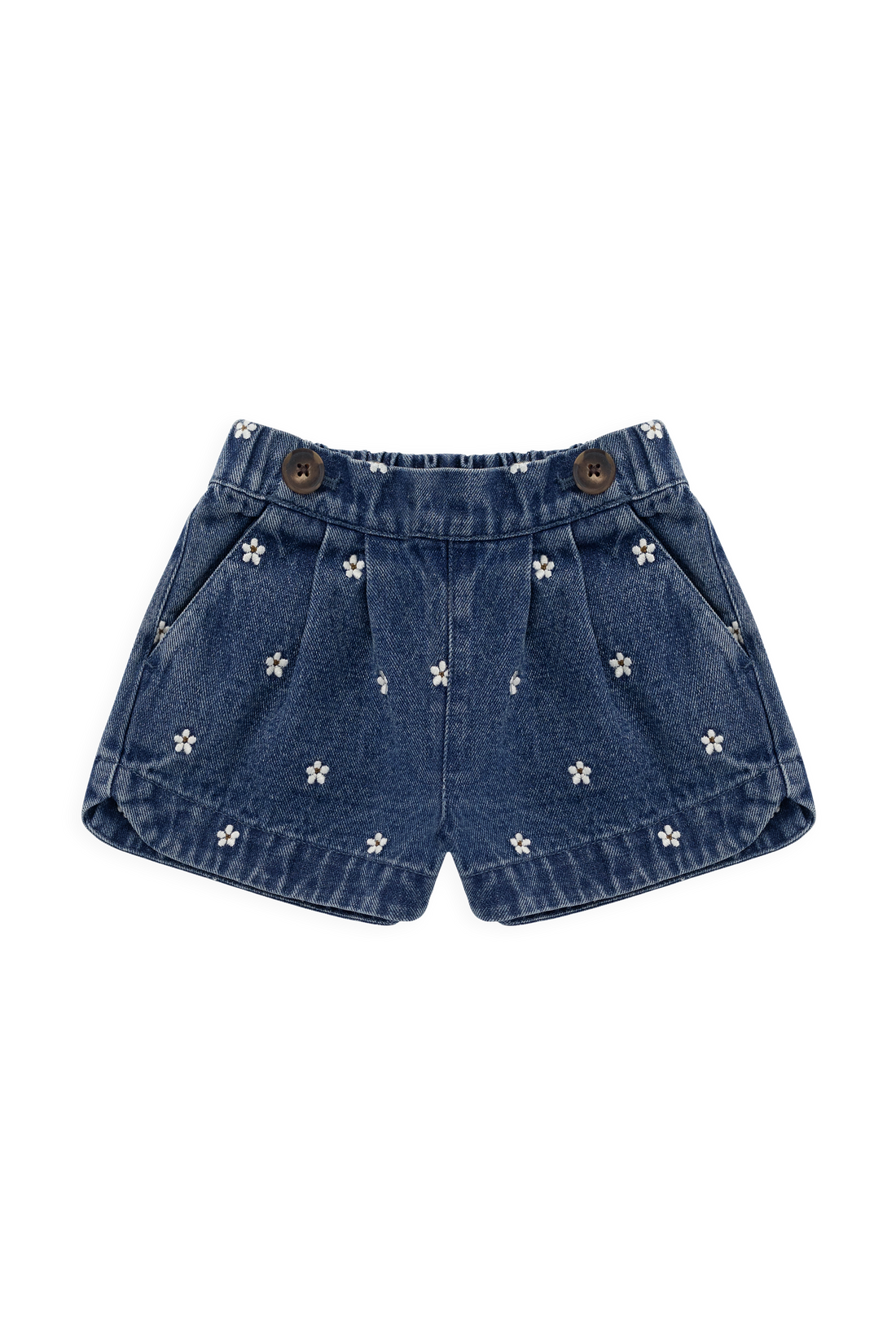 Jardine Short-Josie Floral Denim Childrens Shorts from Jamie Kay USA