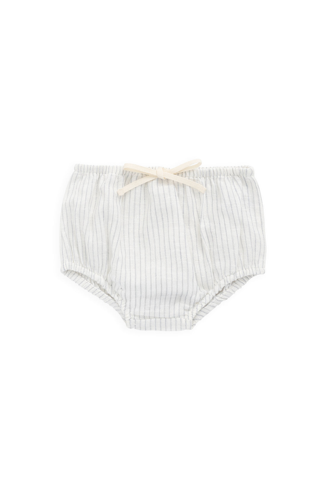 Organic Cotton Gabriel Bloomer-Mini Pinstripe Parchment / Dawn Childrens Bloomer from Jamie Kay USA