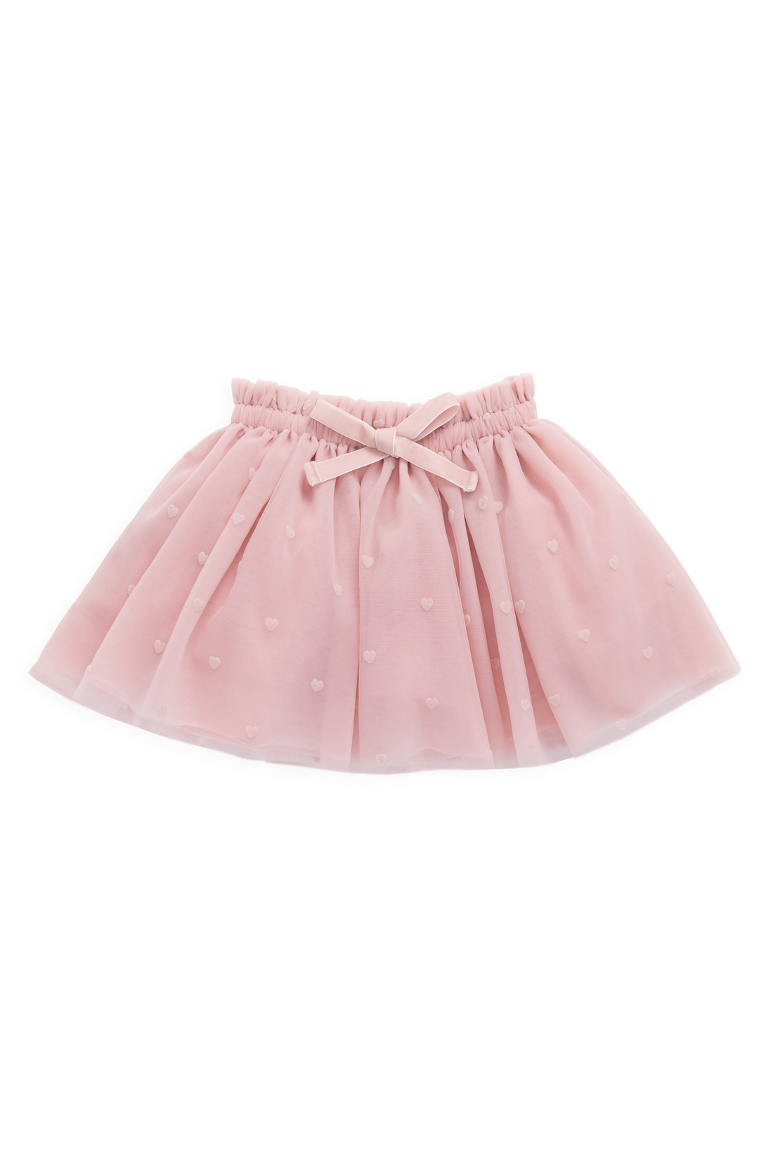 Lottie Skirt - Petite Heart Carnation Childrens Skirt from Jamie Kay USA