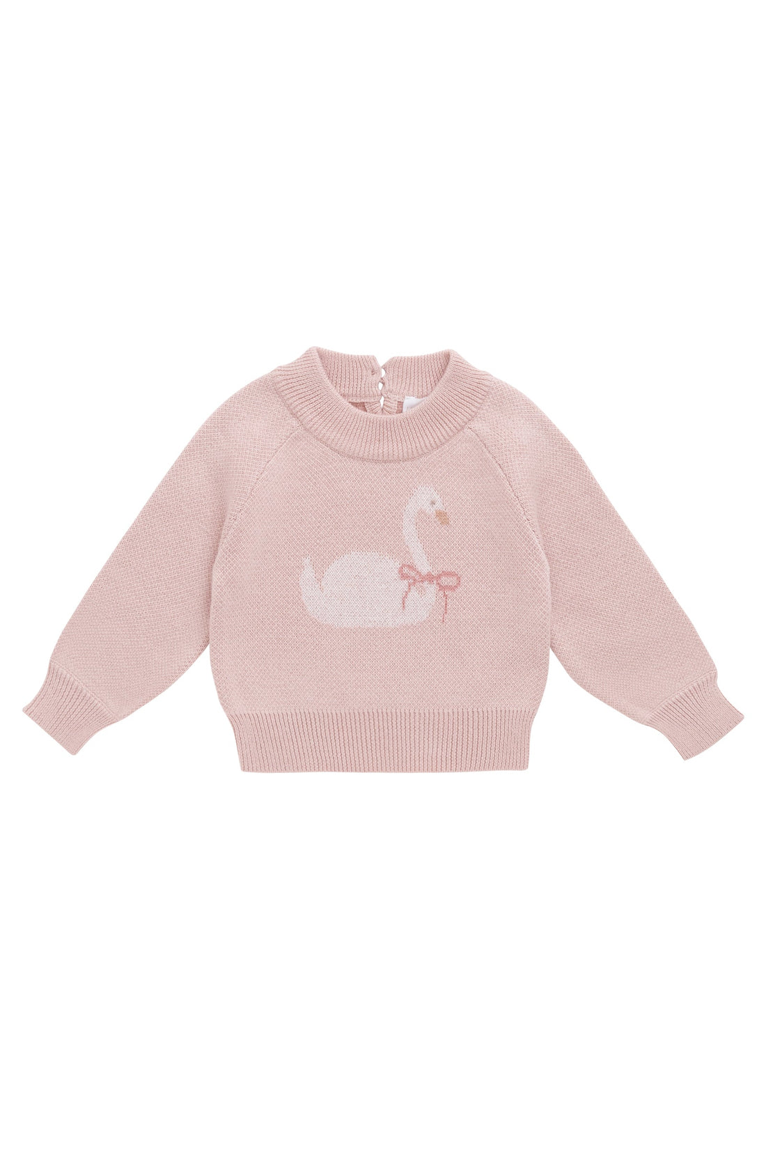 Lucinda Jumper - Swan Peach Whip Childrens Jumper from Jamie Kay USA