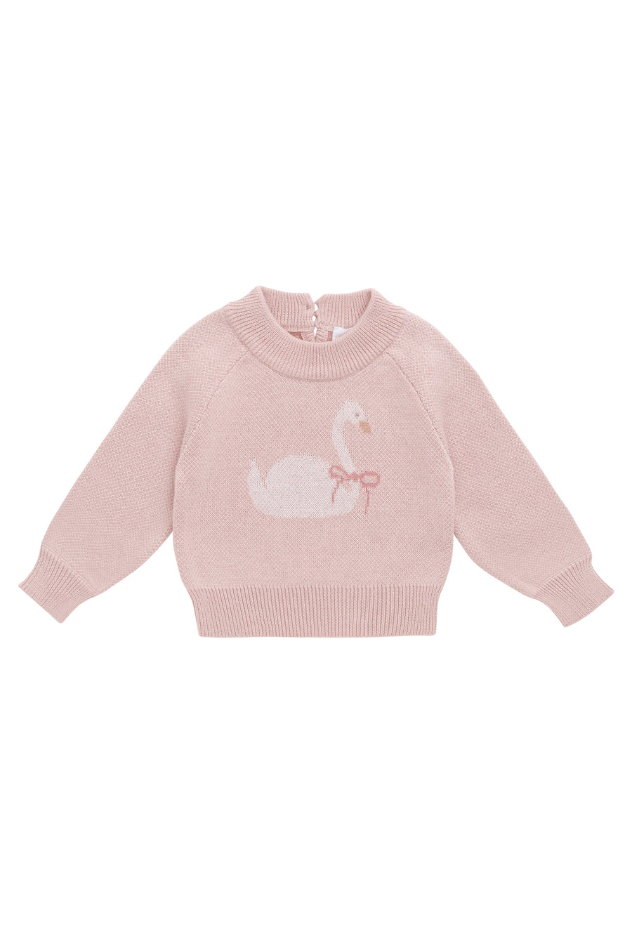 Lucinda Jumper - Swan Peach Whip Childrens Jumper from Jamie Kay USA