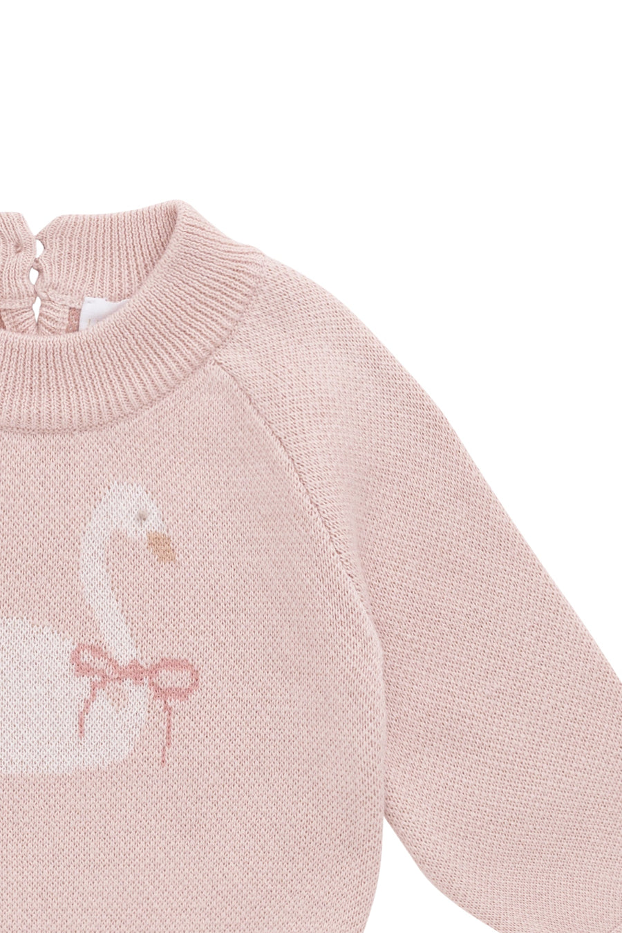 Lucinda Jumper - Swan Peach Whip Childrens Jumper from Jamie Kay USA