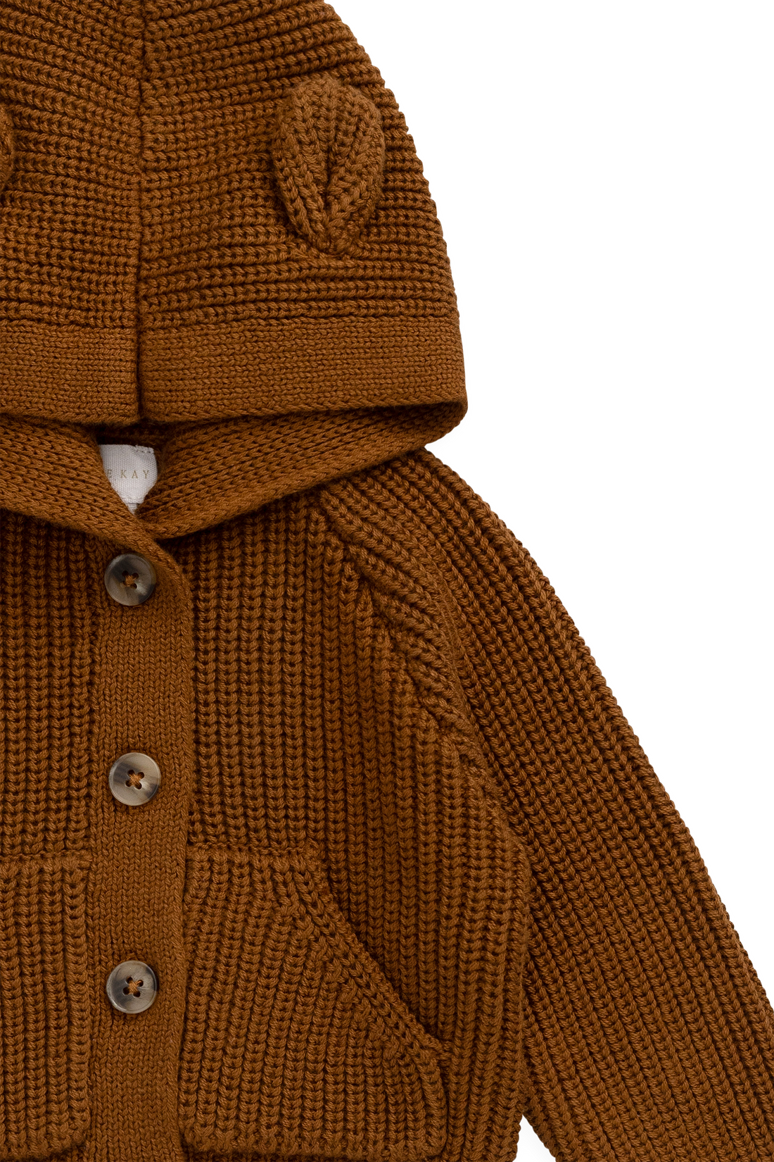 Bear Cardigan - Spice Childrens Cardigan from Jamie Kay USA