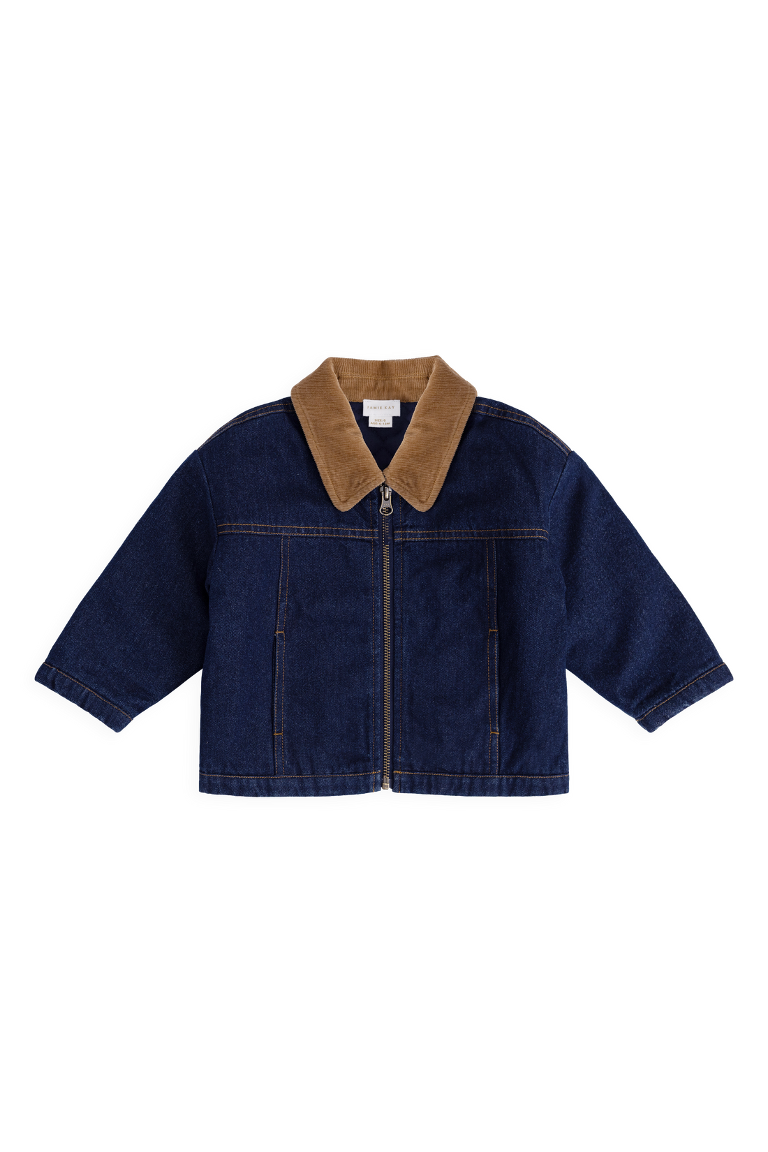 Ezekiel Jacket - Mid Indigo Denim Childrens Jacket from Jamie Kay USA