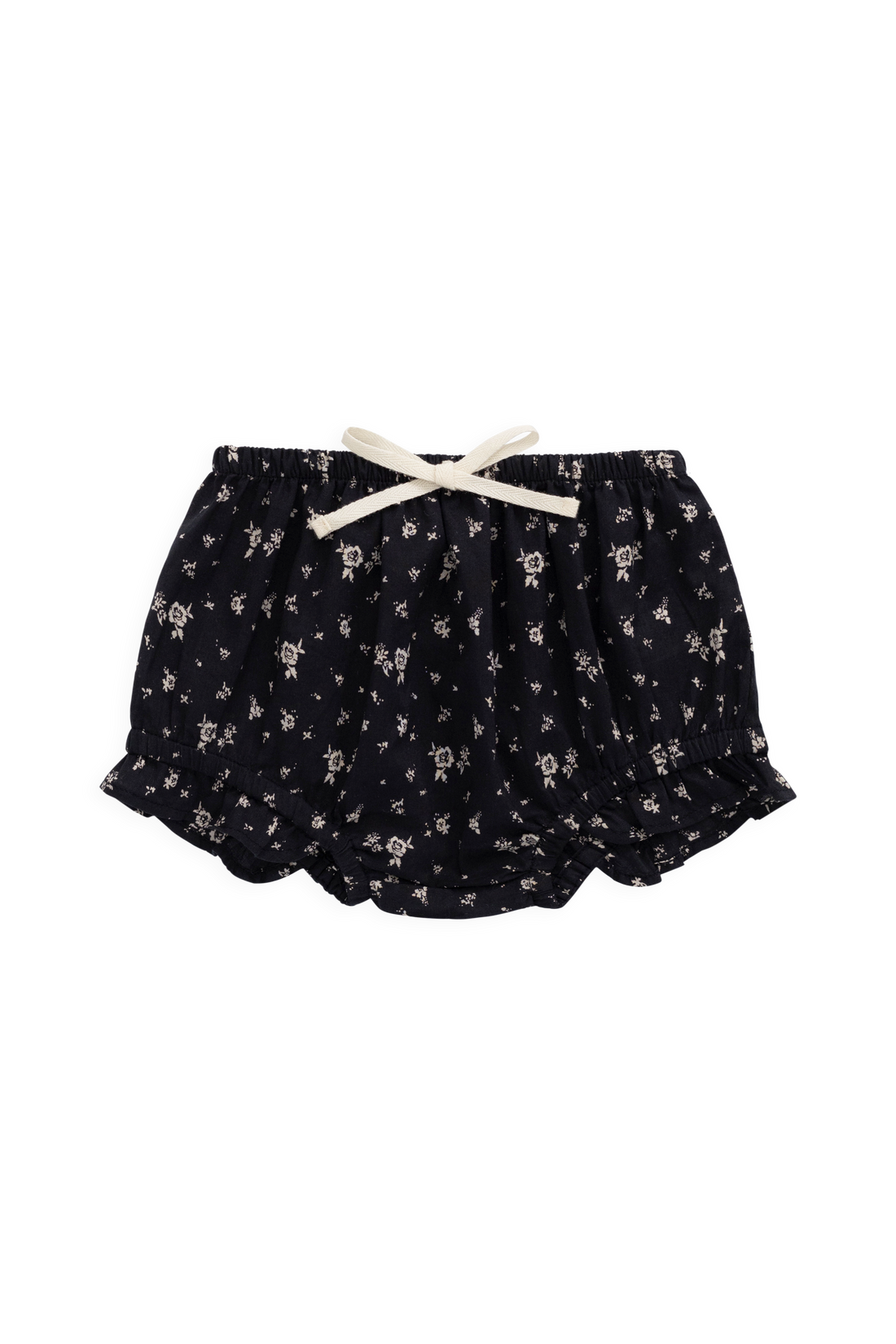 Organic Cotton Frill Bloomer - Huguette Graphite Childrens Bloomer from Jamie Kay USA