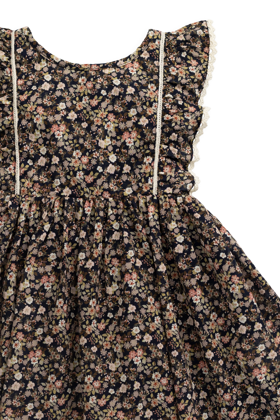 Organic Cotton Helene Dress - Luca Floral Childrens Dress from Jamie Kay USA