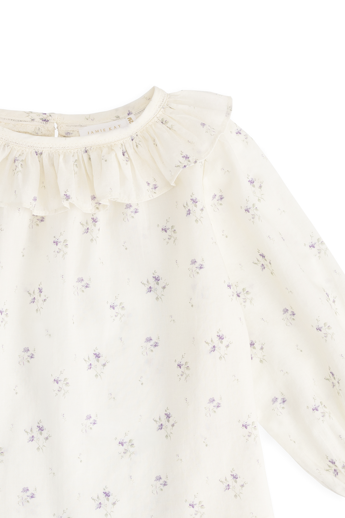 Organic Cotton Leonie Top - Jade Floral Childrens Top from Jamie Kay USA