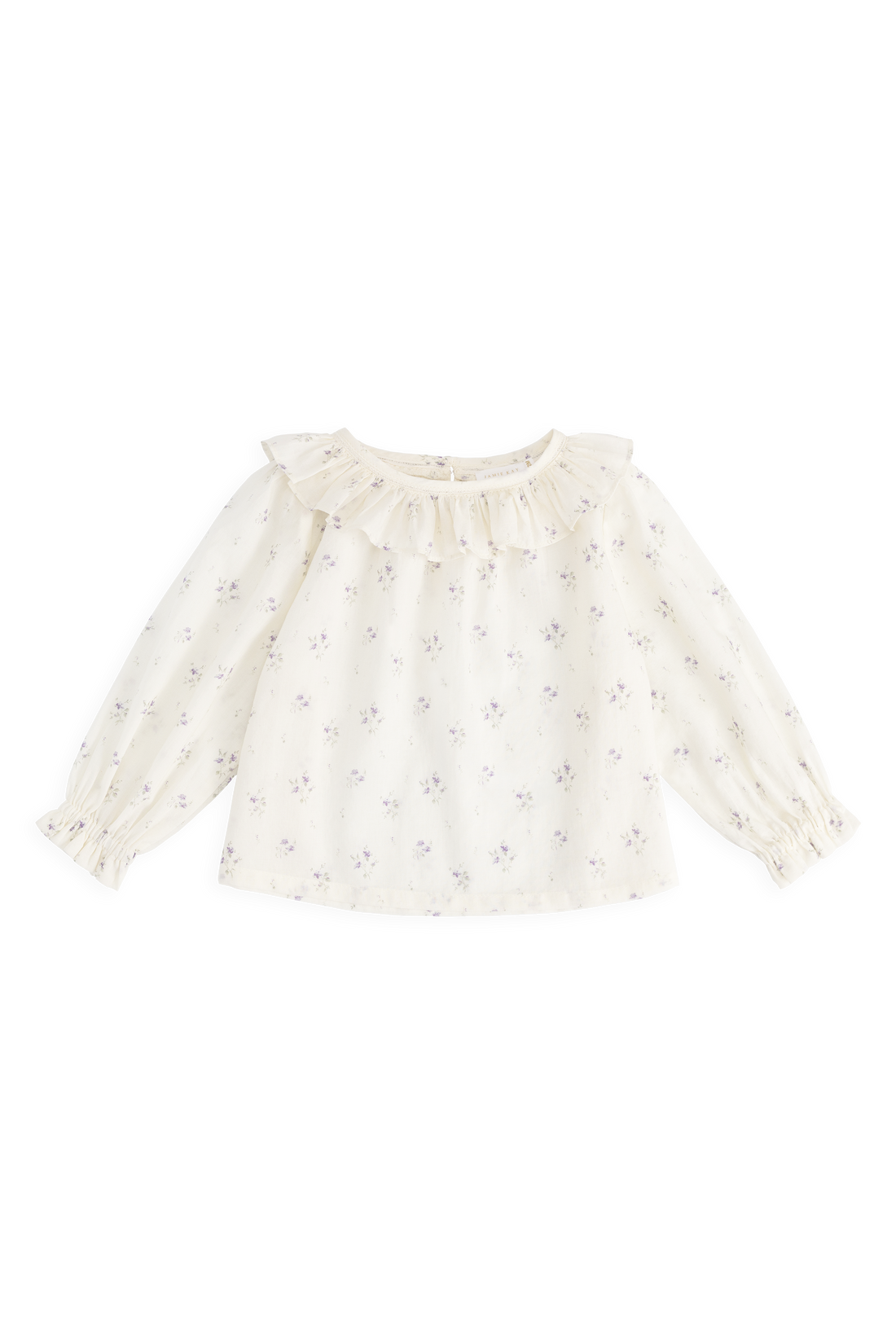 Organic Cotton Leonie Top - Jade Floral Childrens Top from Jamie Kay USA