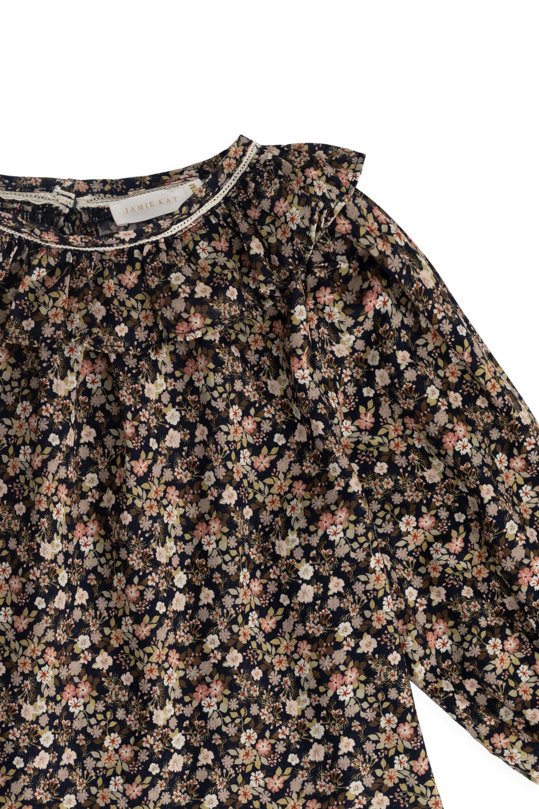 Organic Cotton Leonie Top - Luca Floral Childrens Top from Jamie Kay USA