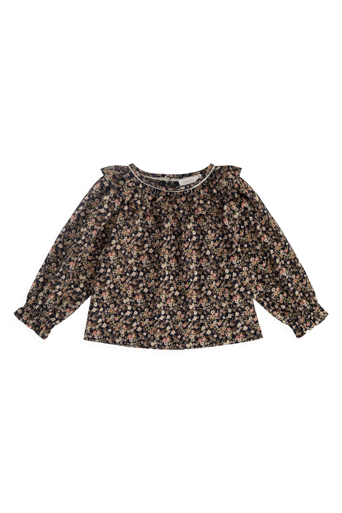 Organic Cotton Leonie Top - Luca Floral Childrens Top from Jamie Kay USA