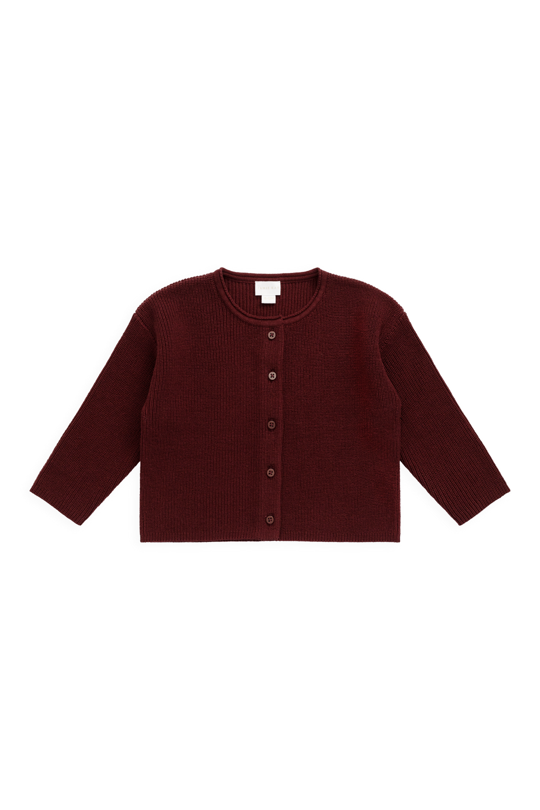 Sally Knitted Cardigan - Burgundy Childrens Cardigan from Jamie Kay USA