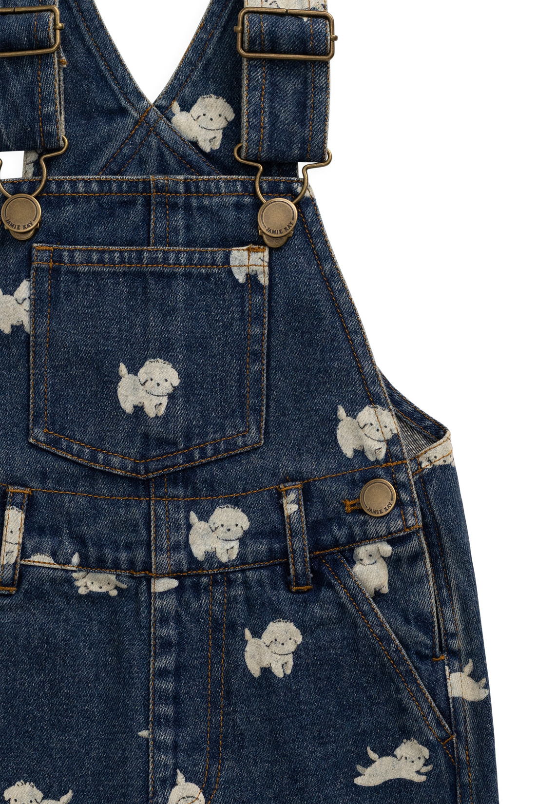Fenix Short Overall - Finnegan Denim Childrens Overall from Jamie Kay USA