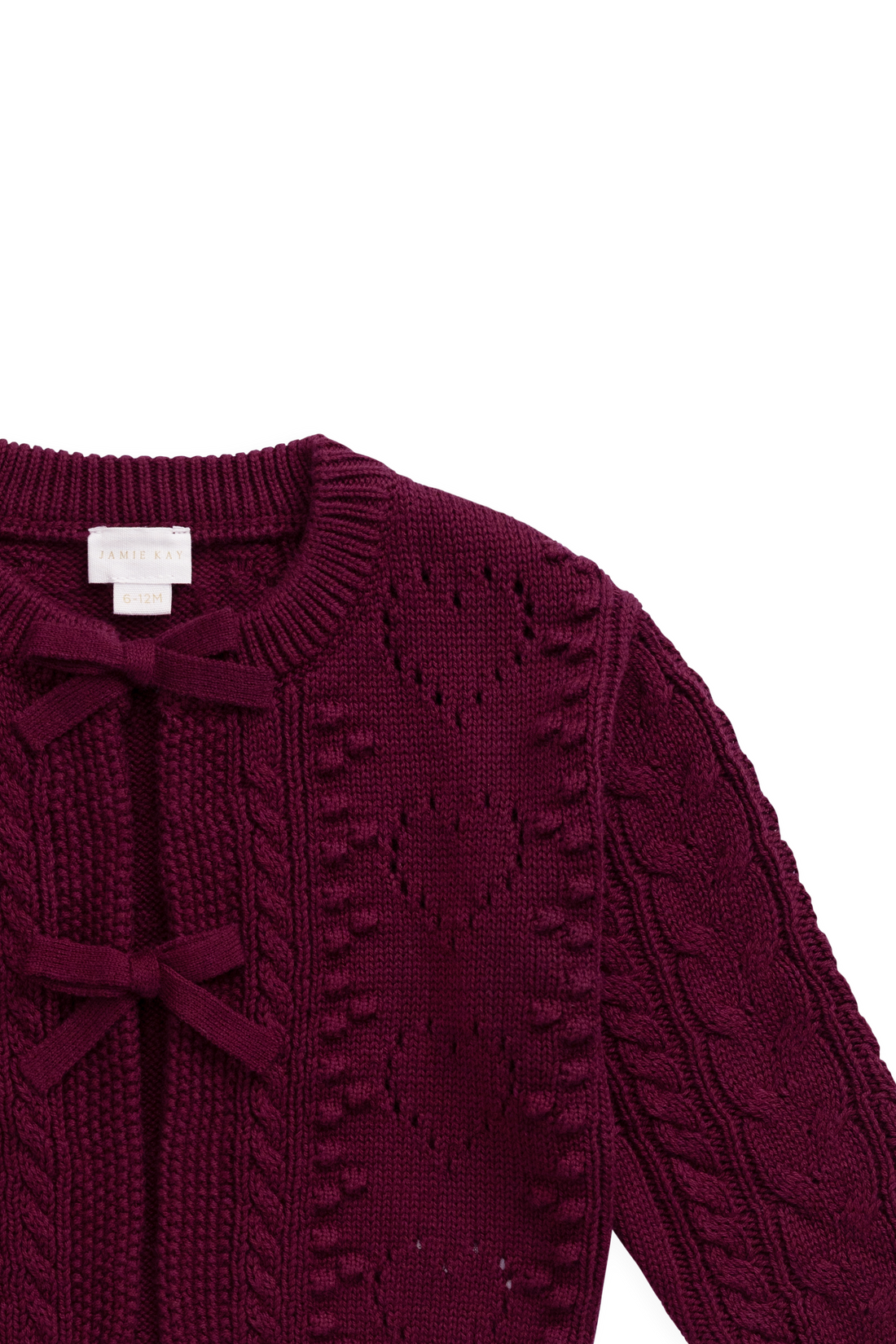 Josephine Knitted Cardigan - Mulberry Wood Childrens Cardigan from Jamie Kay USA