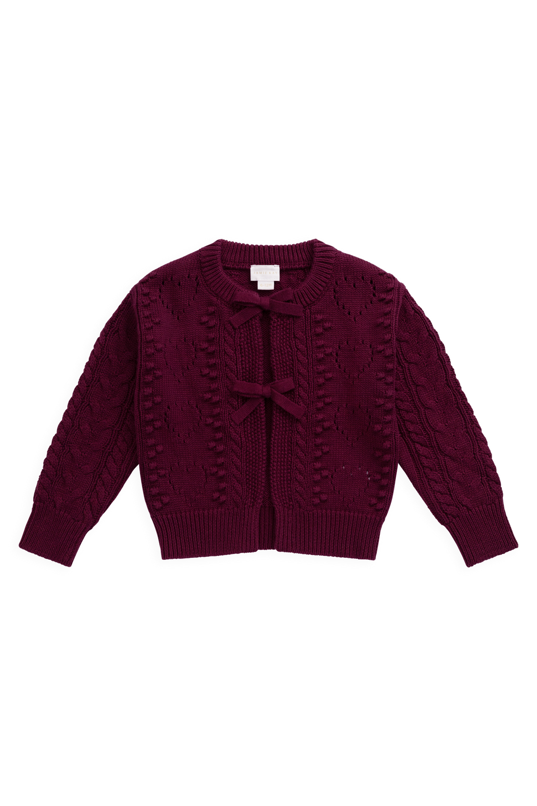 Josephine Knitted Cardigan - Mulberry Wood Childrens Cardigan from Jamie Kay USA