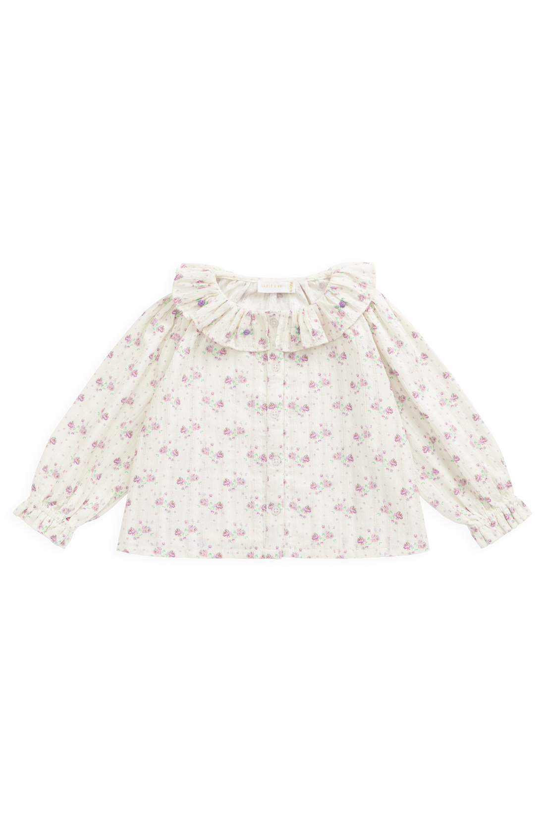 Organic Cotton Beatrice Top - Molly Lilac Childrens Top from Jamie Kay USA