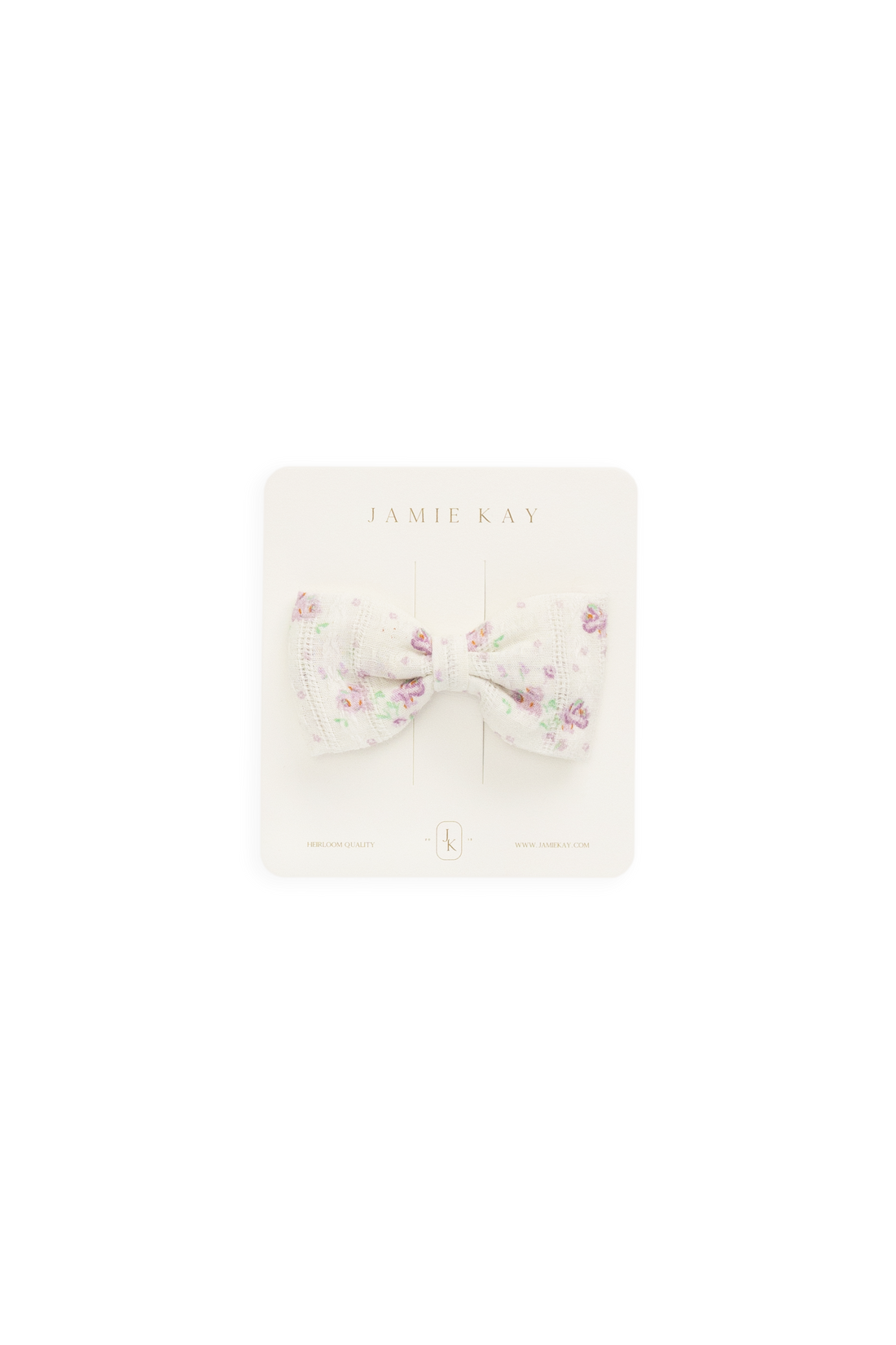 Organic Cotton Desiree Bow - Molly Lilac Childrens Bow from Jamie Kay USA