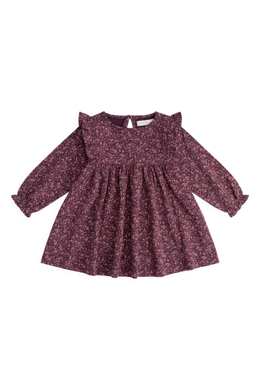 Organic Cotton Frankie Dress - Fig Floral Childrens Dress from Jamie Kay USA
