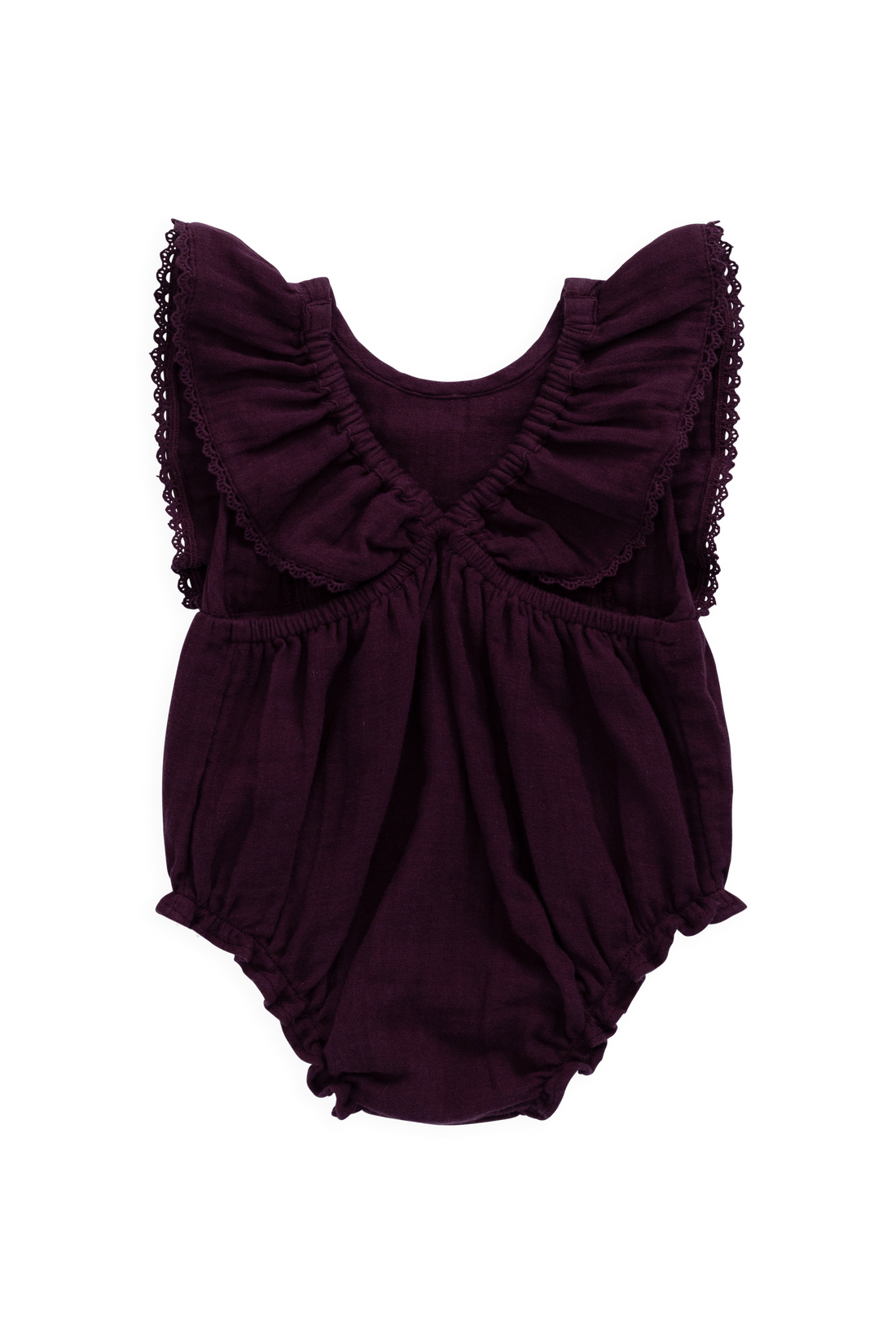 Organic Cotton Muslin Beatrice Playsuit - Fig Childrens Playsuit from Jamie Kay USA