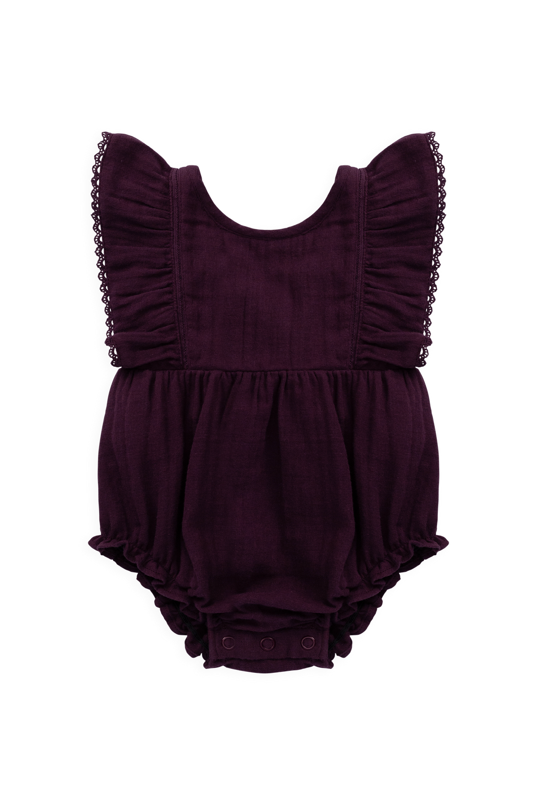 Organic Cotton Muslin Beatrice Playsuit - Fig Childrens Playsuit from Jamie Kay USA