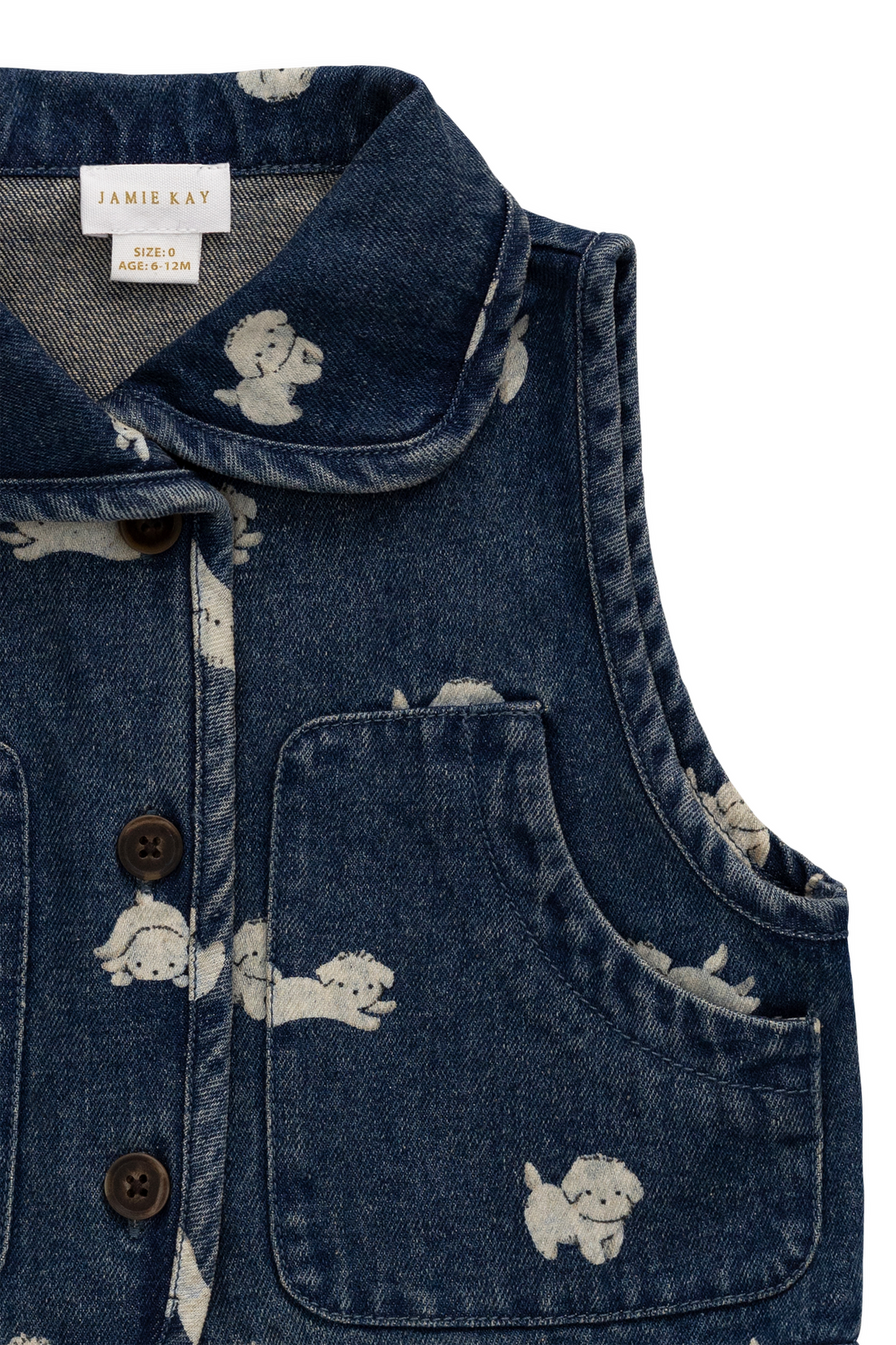 Sutton Denim Vest - Finnegan Denim Childrens Vest from Jamie Kay USA