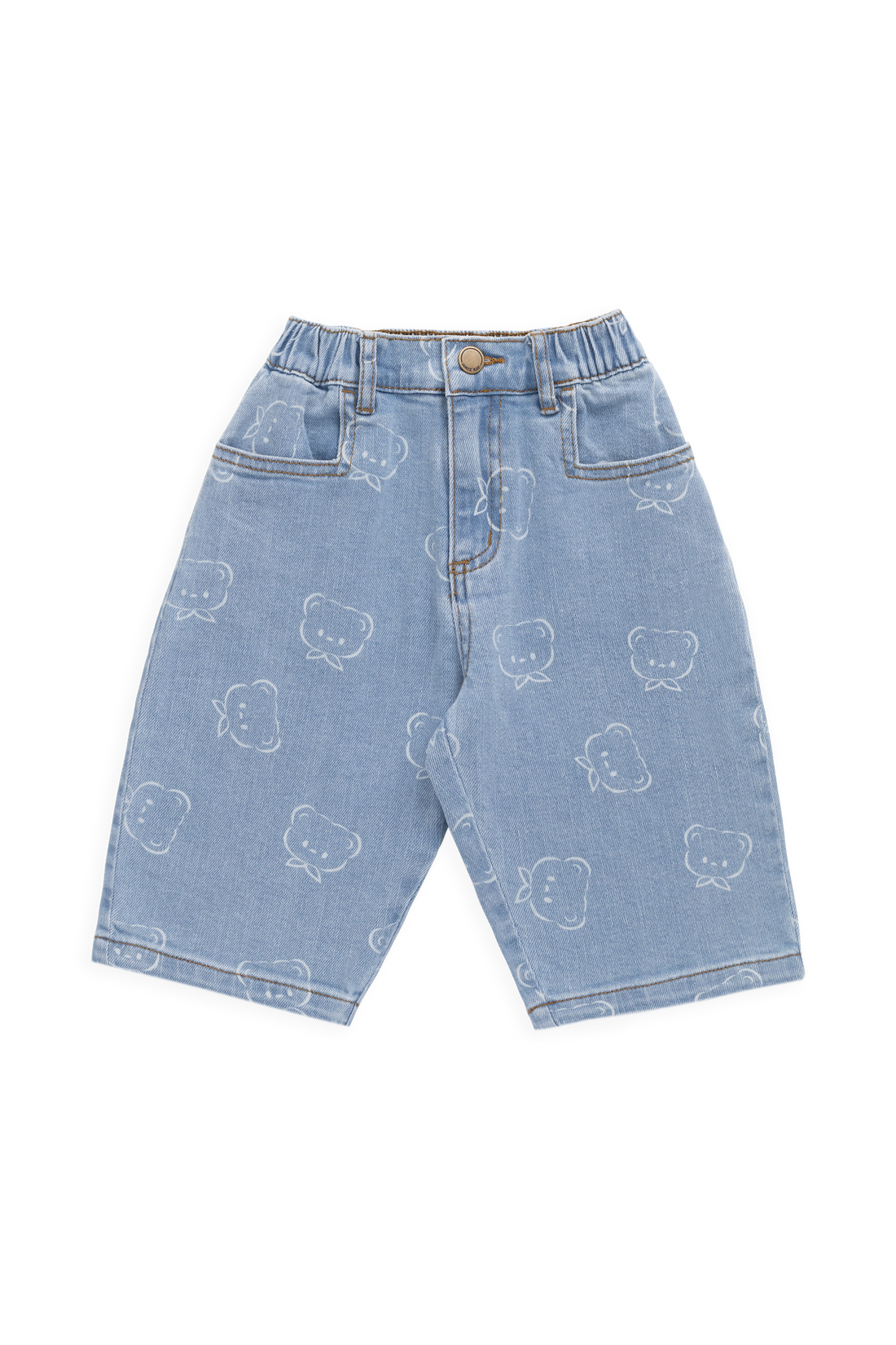 Abel Pant - Bowie Bear Denim Childrens Pant from Jamie Kay USA