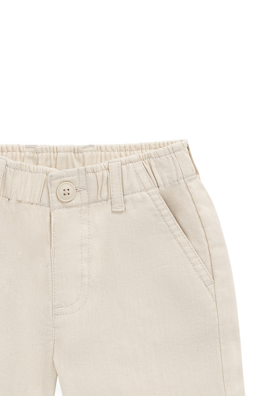 Brighton Linen/Cotton Short - Cassava Childrens Shorts from Jamie Kay USA