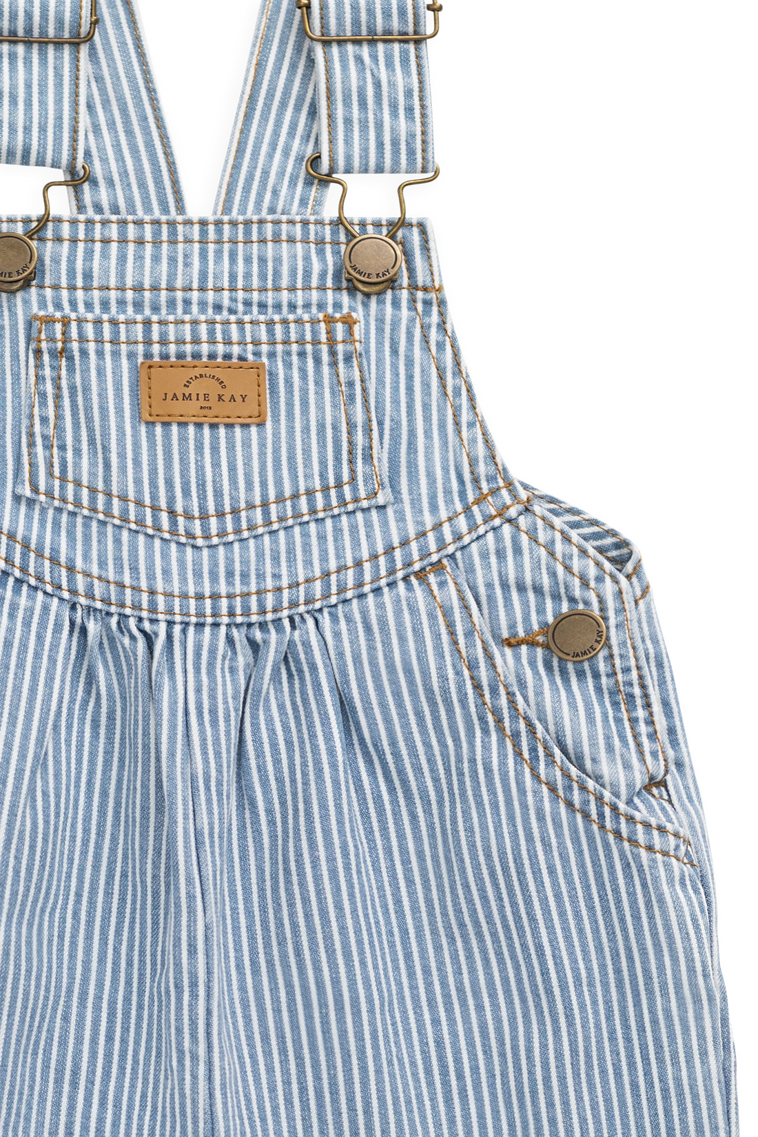 Cecil Overall - Holiday Stripe Childrens Overall from Jamie Kay USA