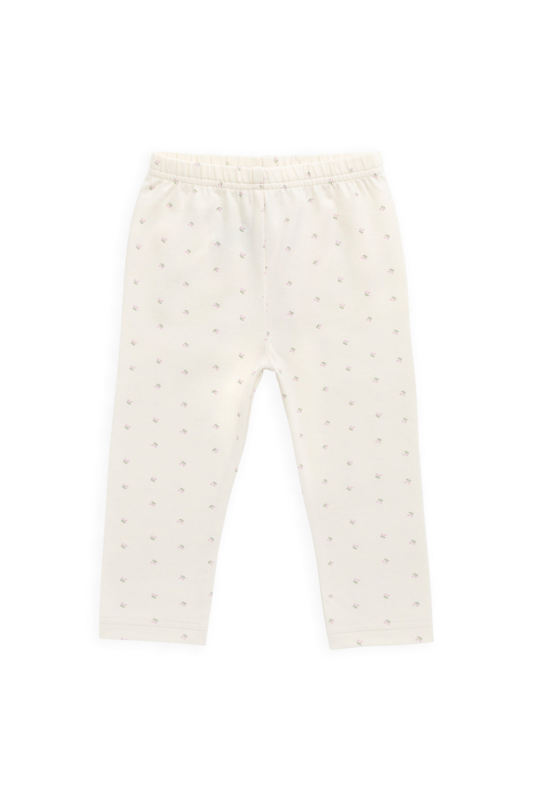 Organic Cotton Everyday Legging - Ditsy Cherries Childrens Legging from Jamie Kay USA